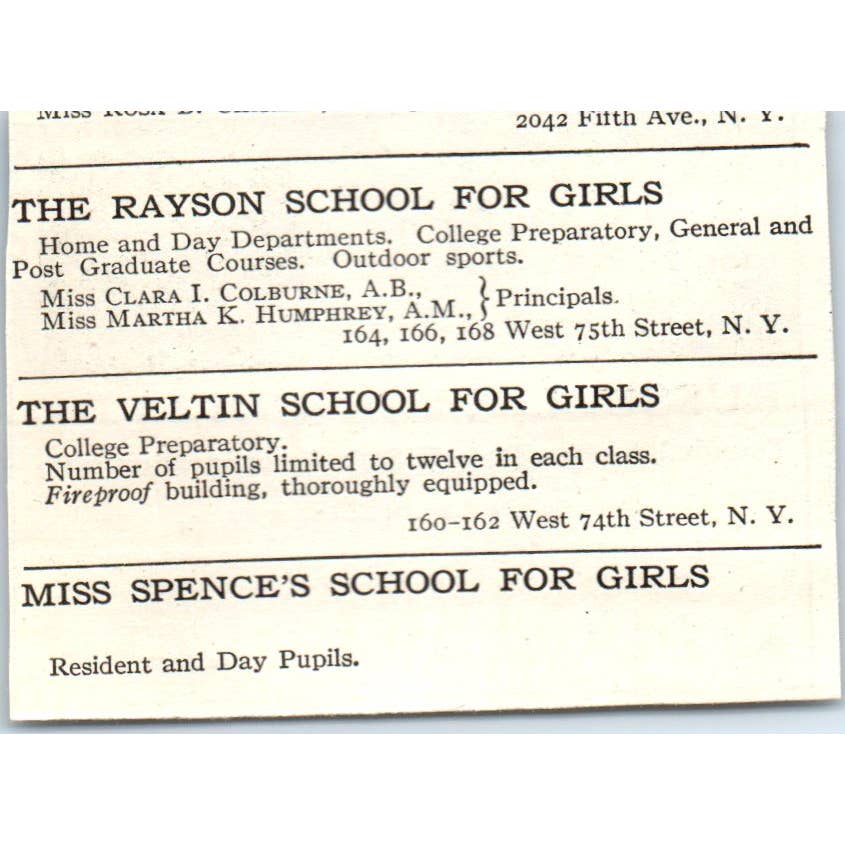 Russell Sage College Troy NY - 1921 Original Ad TJ7-S7