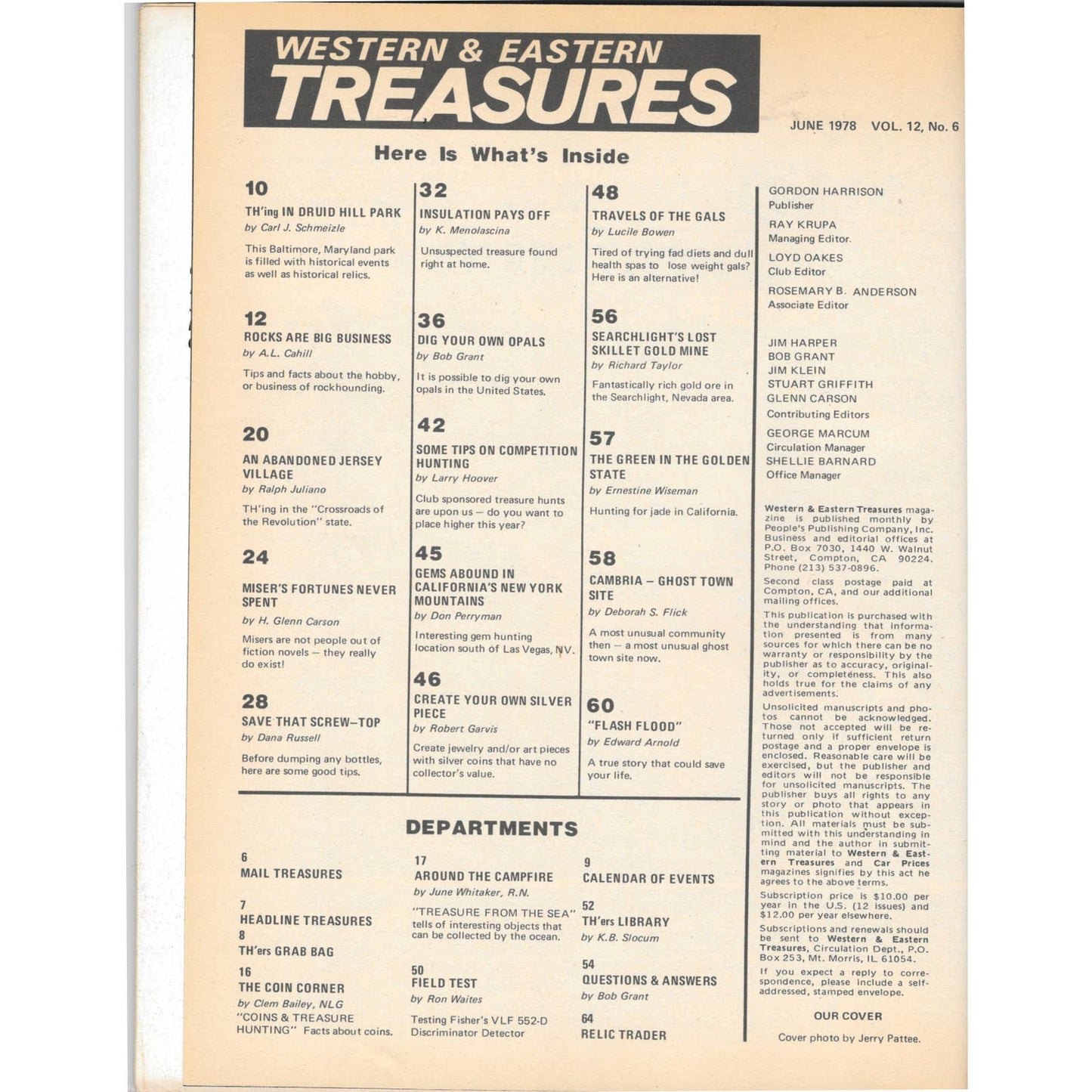 Western & Eastern Treasures Magazine - Gold Metal Detecting Jun 1978 M4