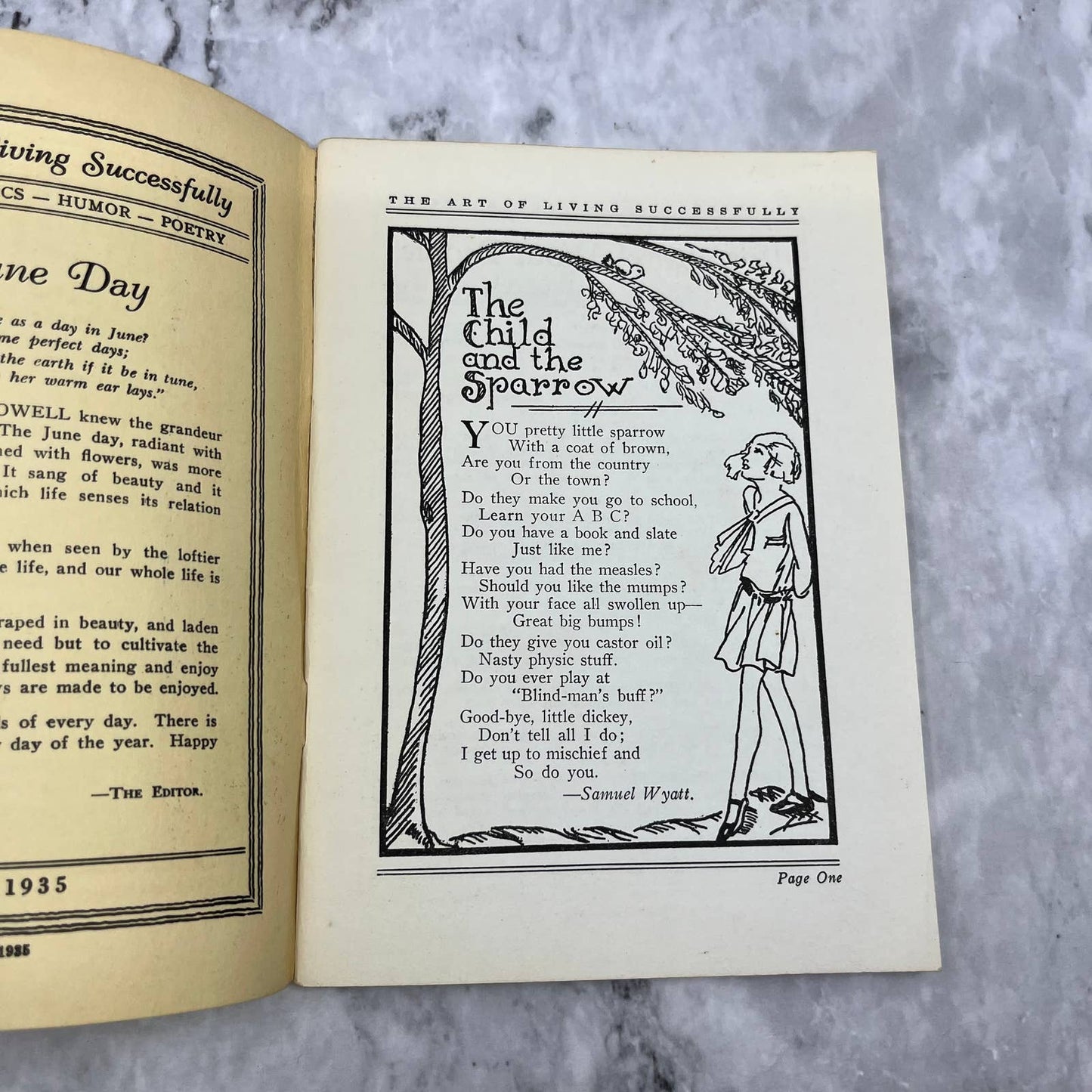 1935 June The Art of Living Successfully A Digest of Wit and Wisdom Booklet TH1