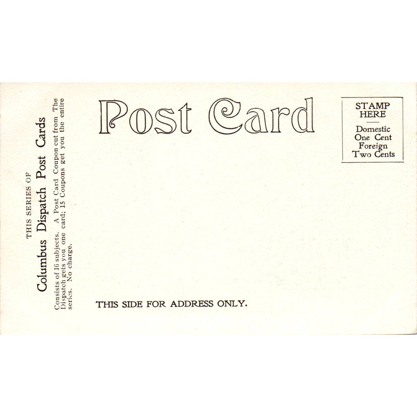 Antique Postcard Skyscrapers & Tower of Dr. Washington Gladden's Church Ohio TD9