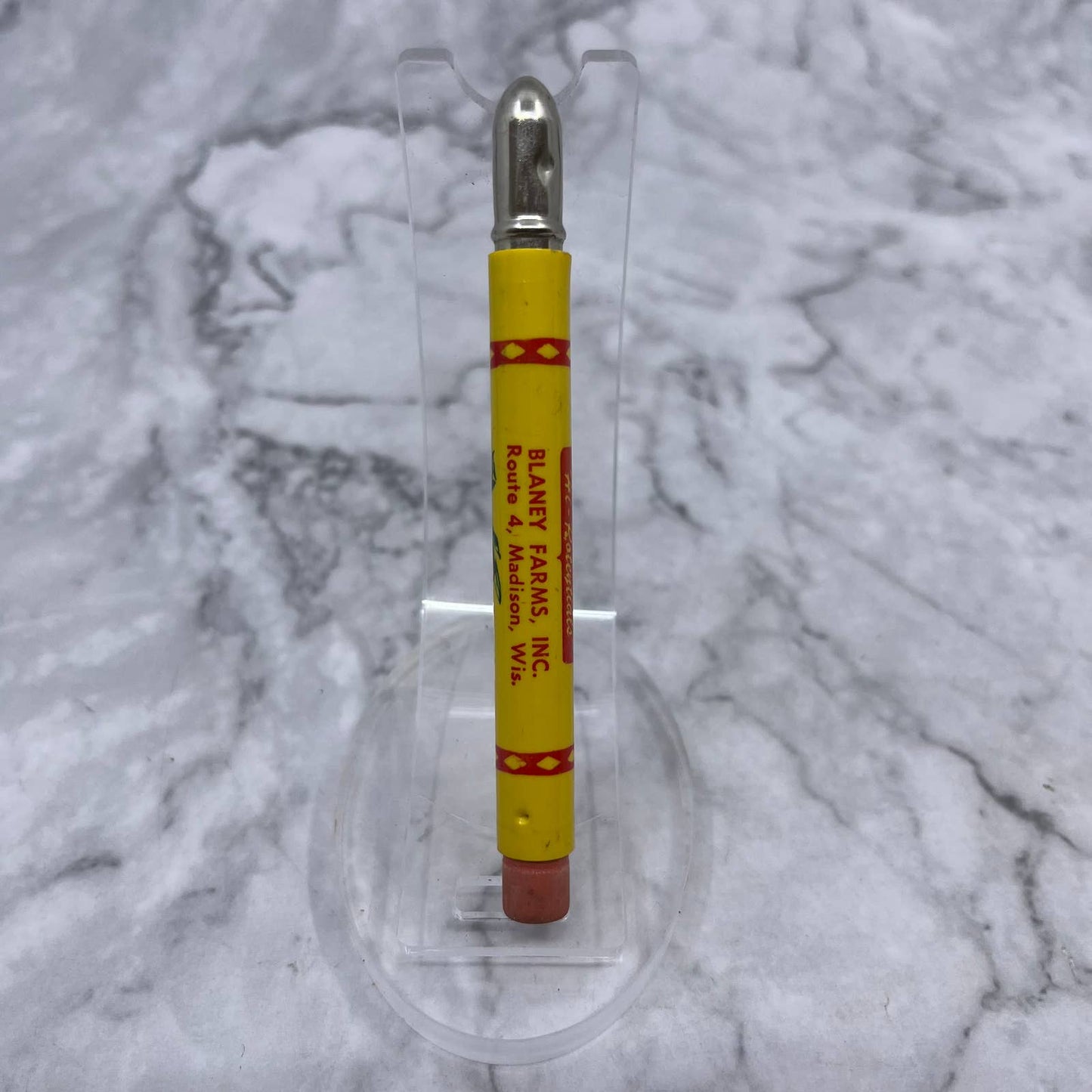 Vintage Bullet Pencil Blaney Farms Route 4 Madison Wisconsin SE6-2
