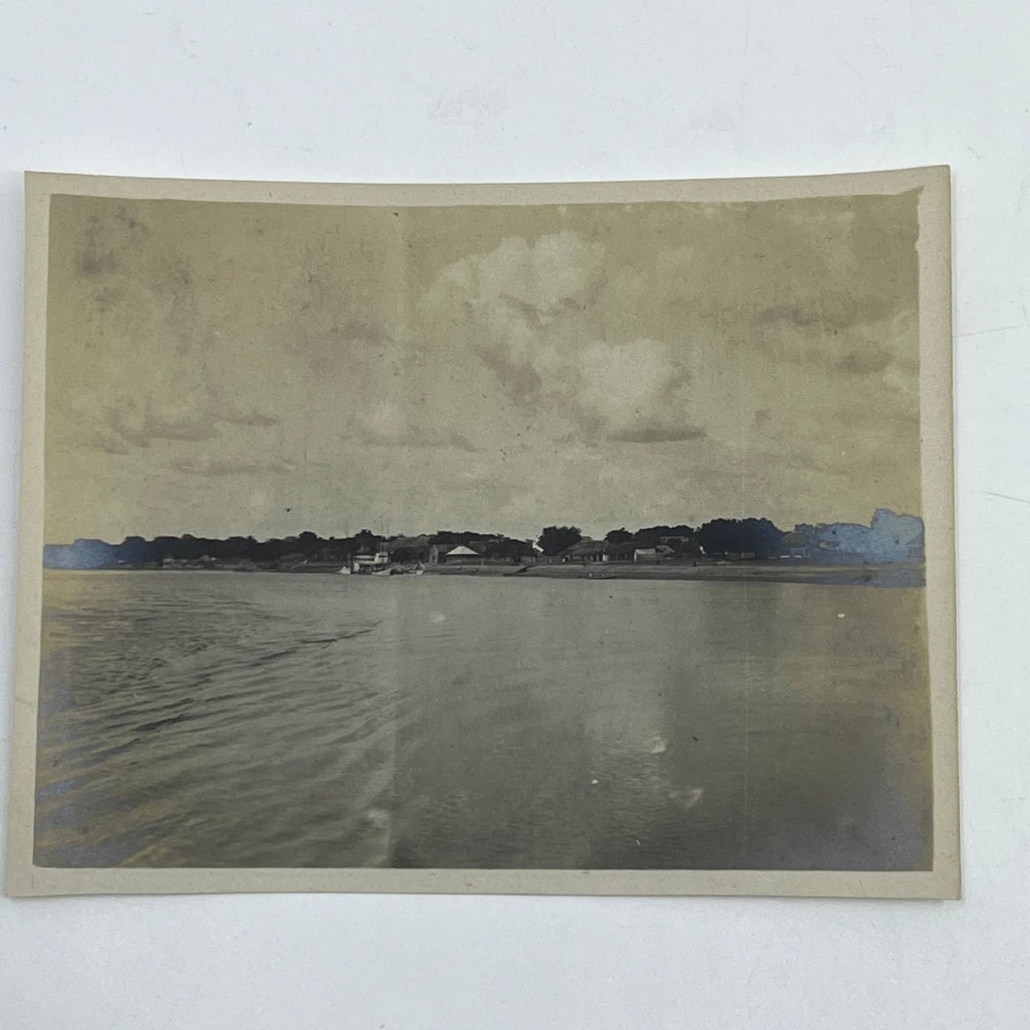 1903 Original Sepia Photograph Jonuta on the Usumacinta River Mexico AC7