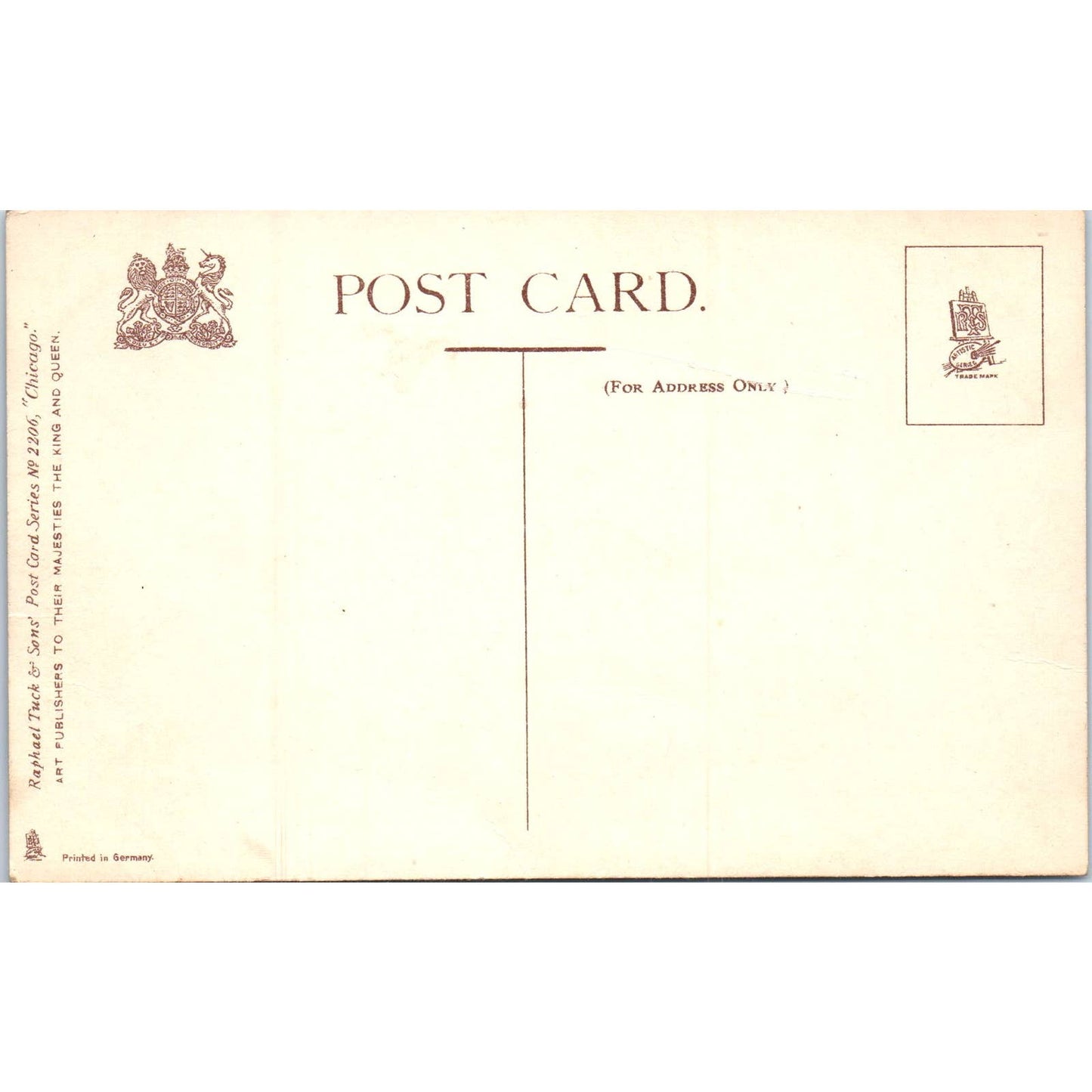 Chicago Union Stockyards Raphael Tuck Original Postcard TK1-P14