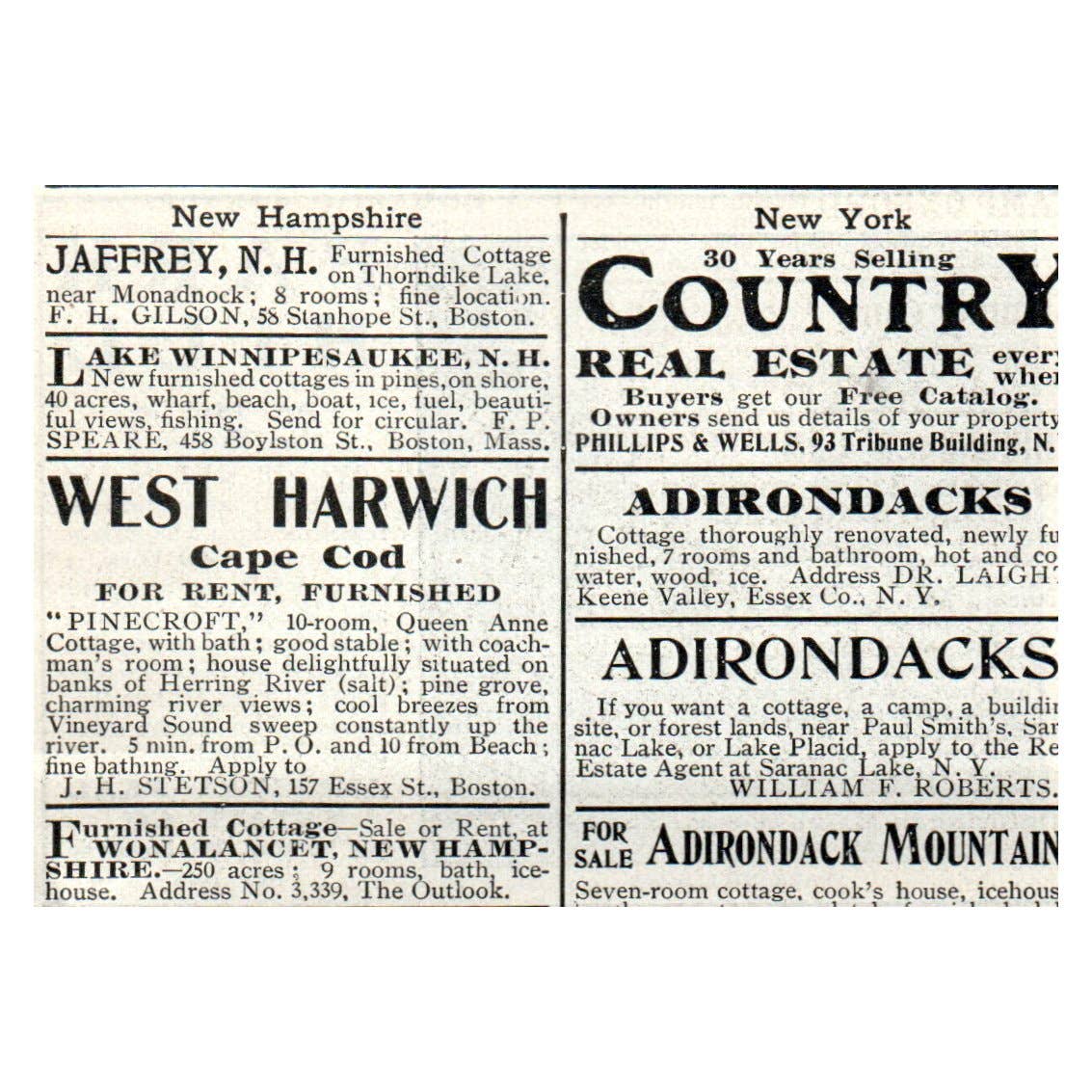 Park Hill on the Hudson American Real Estate Co NY - 1903 Original Ad TJ7-S