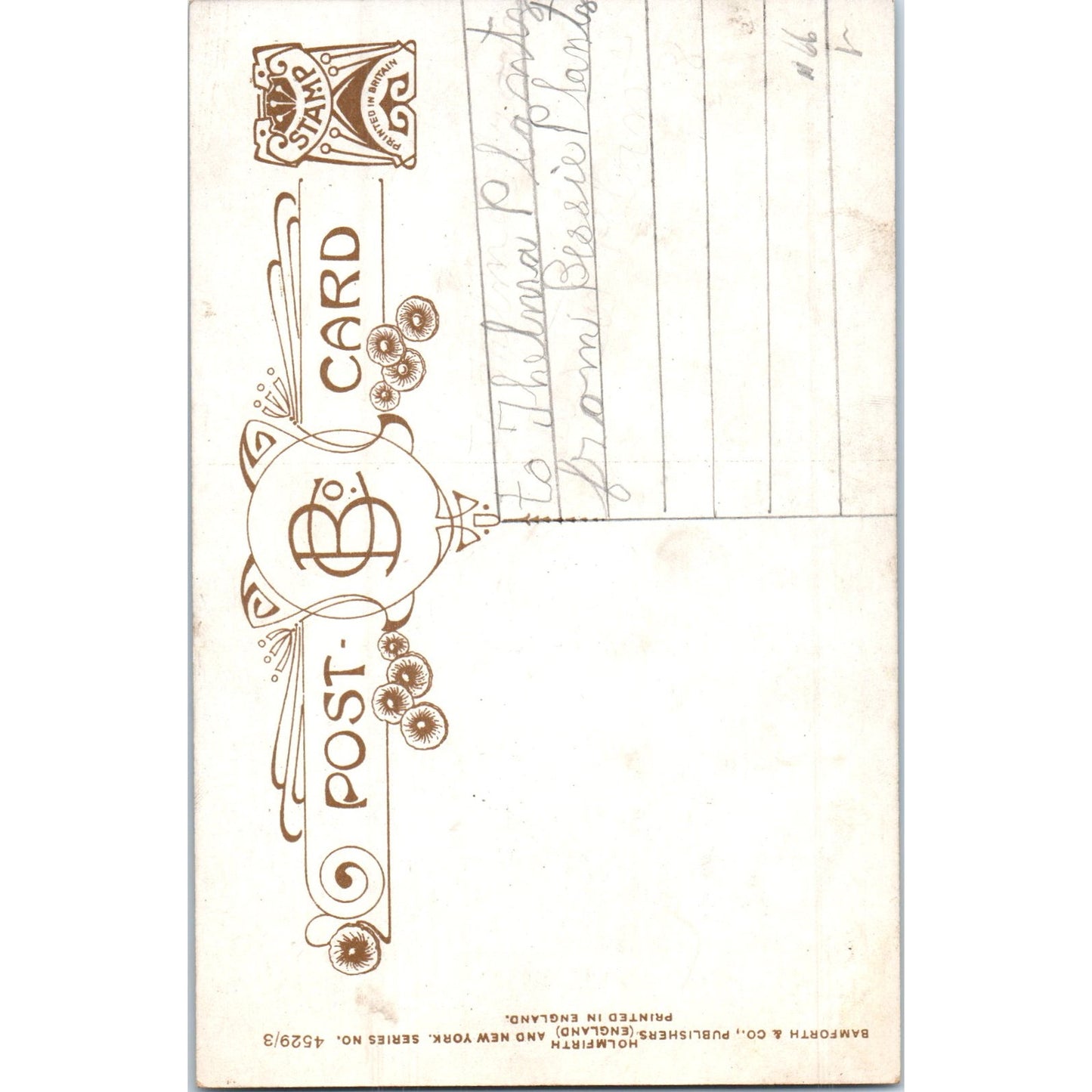When I Survey the Wondrous Cross Original Postcard P2-3