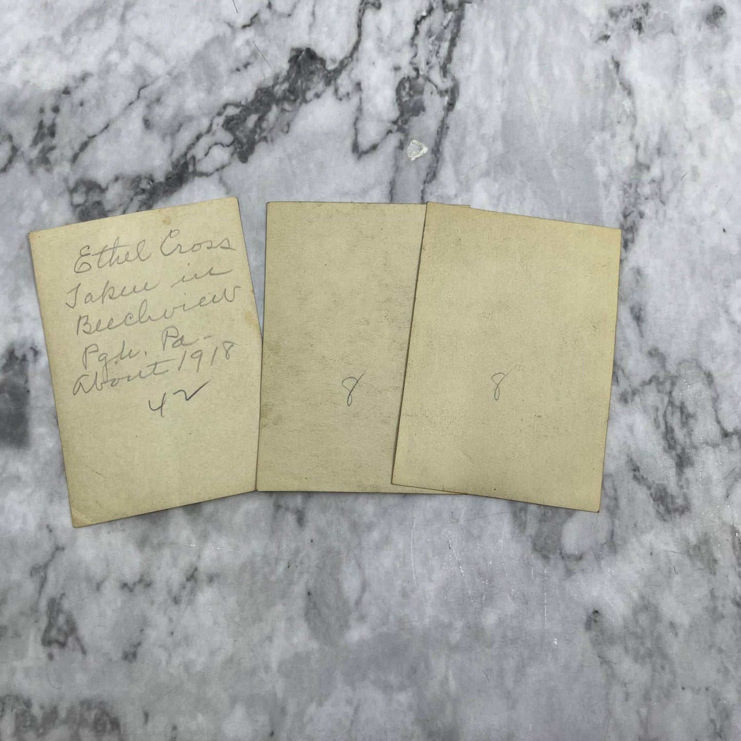 1918 Collection of Photos of Ethel Cross, Beechview Pittsburgh PA TJ9-PG4