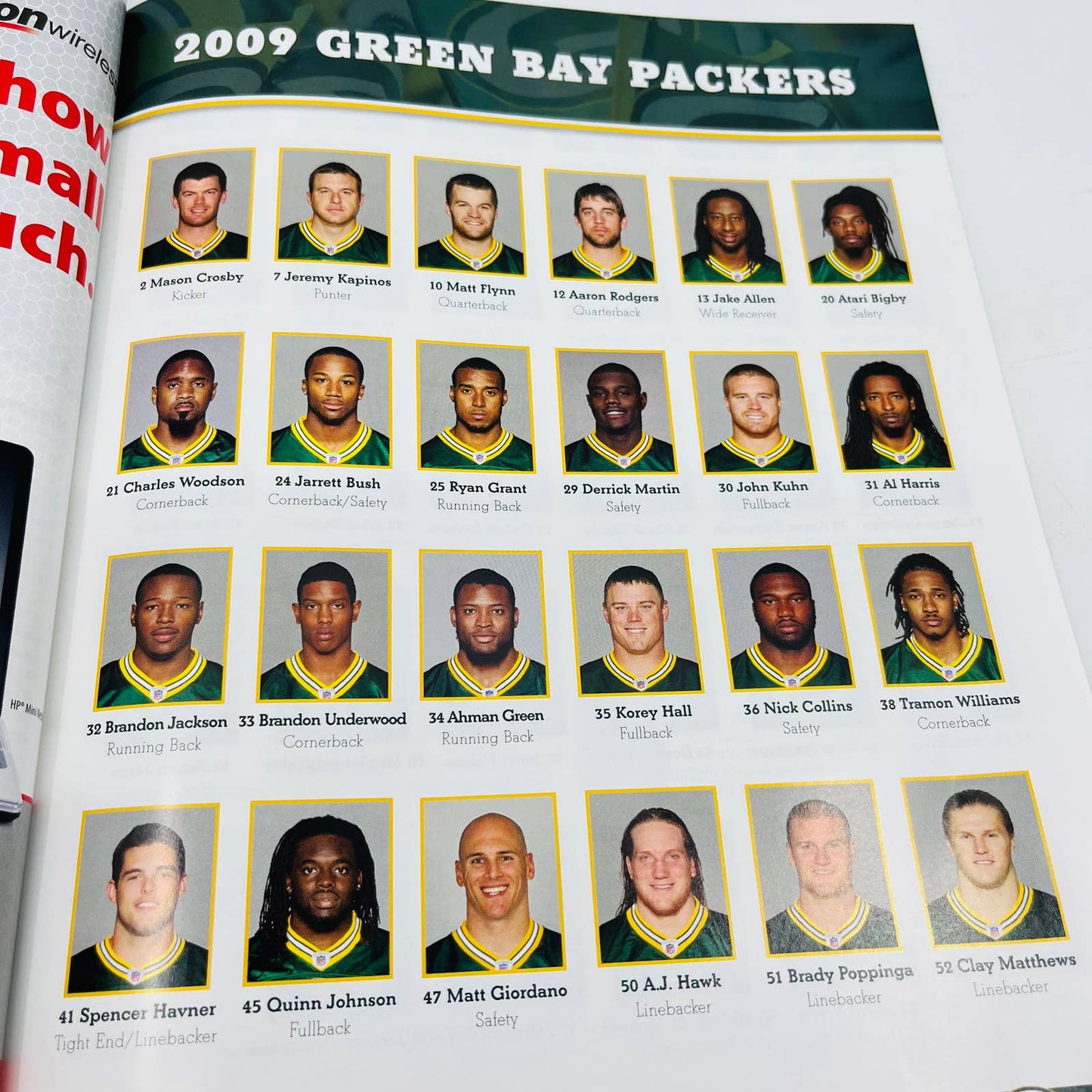 2009 GREEN BAY PACKERS program GAMEDAY vs VIKINGS Favre Returns to Lambeau BA4