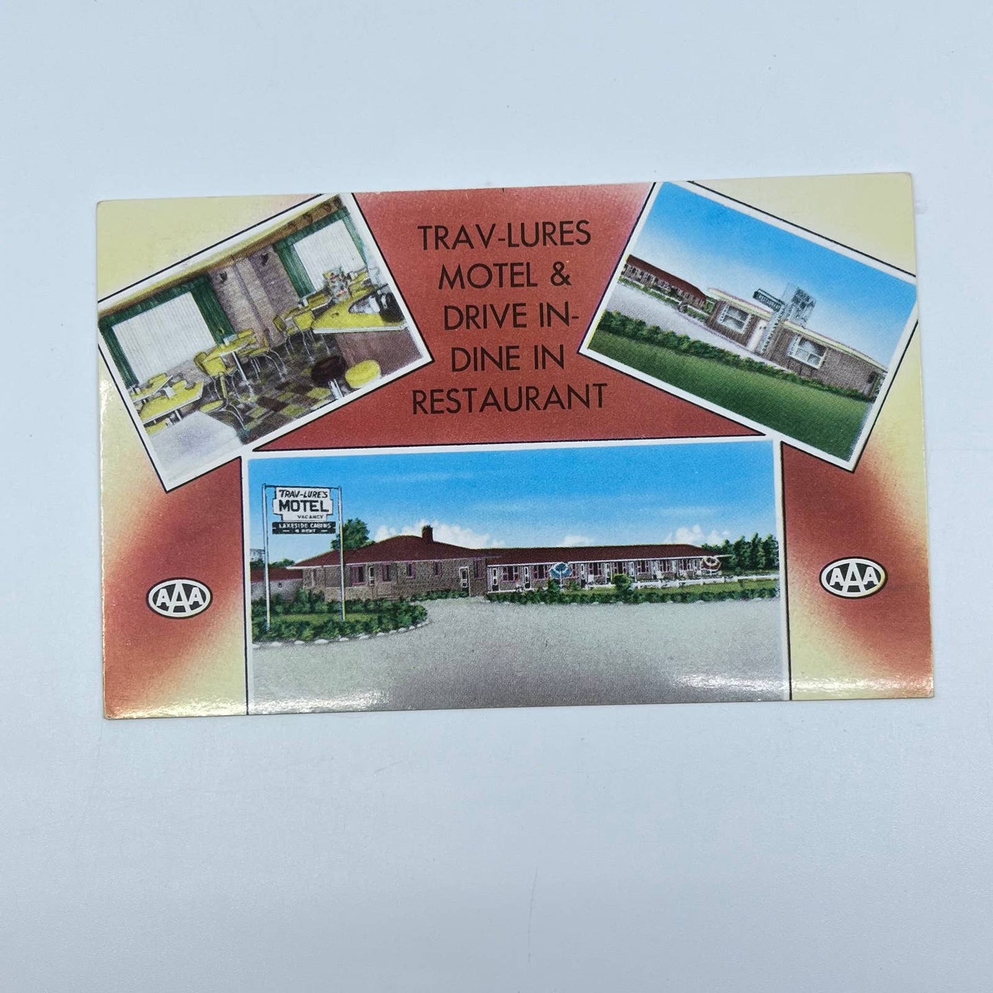 1950s Trav-Lures Motel & Restaurant Bud & Maxine Hamacher Iron River MI SC9