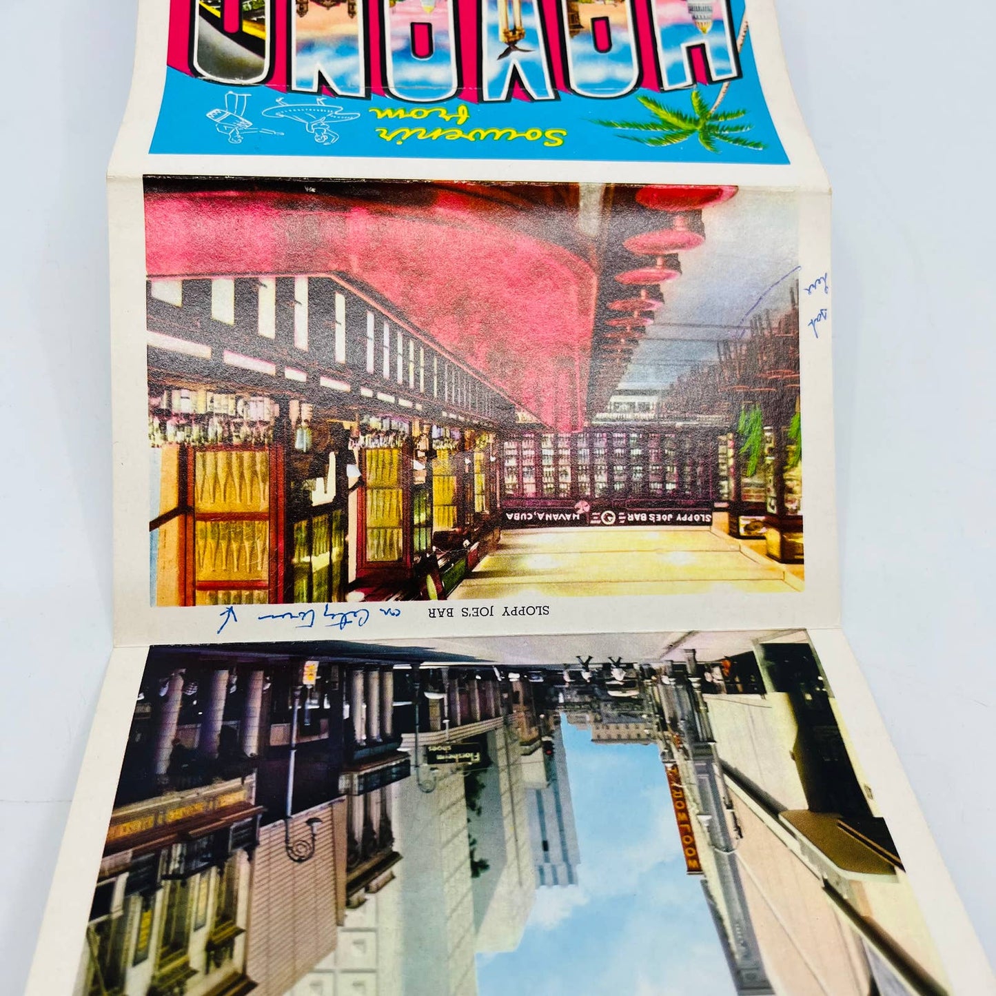1952 Havana Cuba Fold Out Postcard Souvenir Book EA2