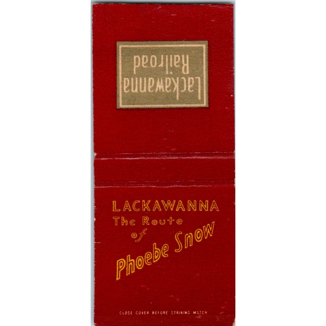 Lackawanna Railroad Phoebe Snow Advertising Matchbook Cover SA9-M2