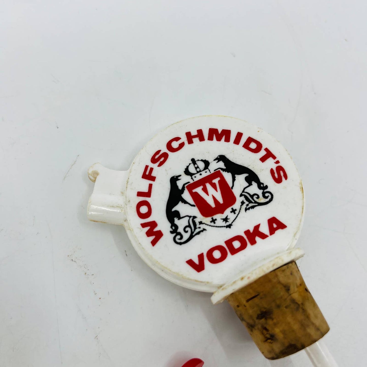 Wolfschmidt’s Smirnoff Vodka Bottle Pourer Stopper Retro Bar Lot of 3 TC8