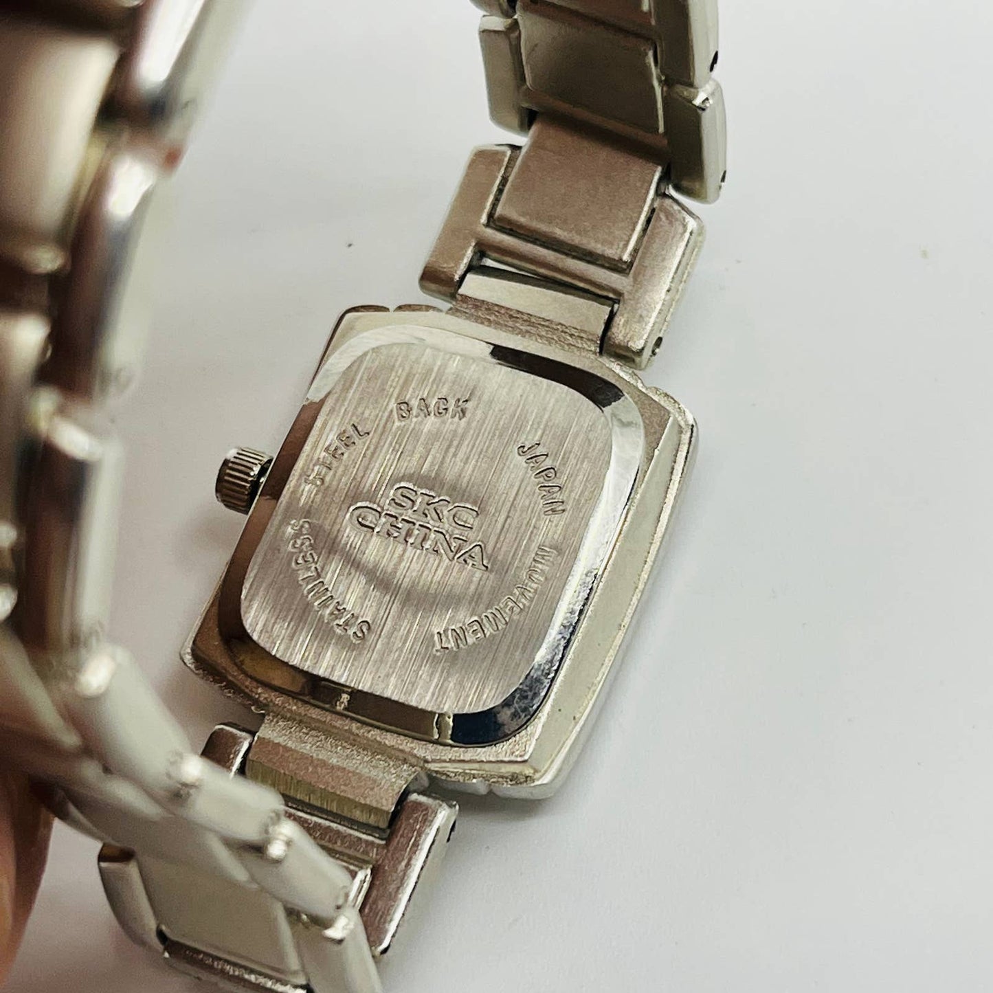 Vintage Silver Tone LS Quartz Watch Metal Clasp Band SB3