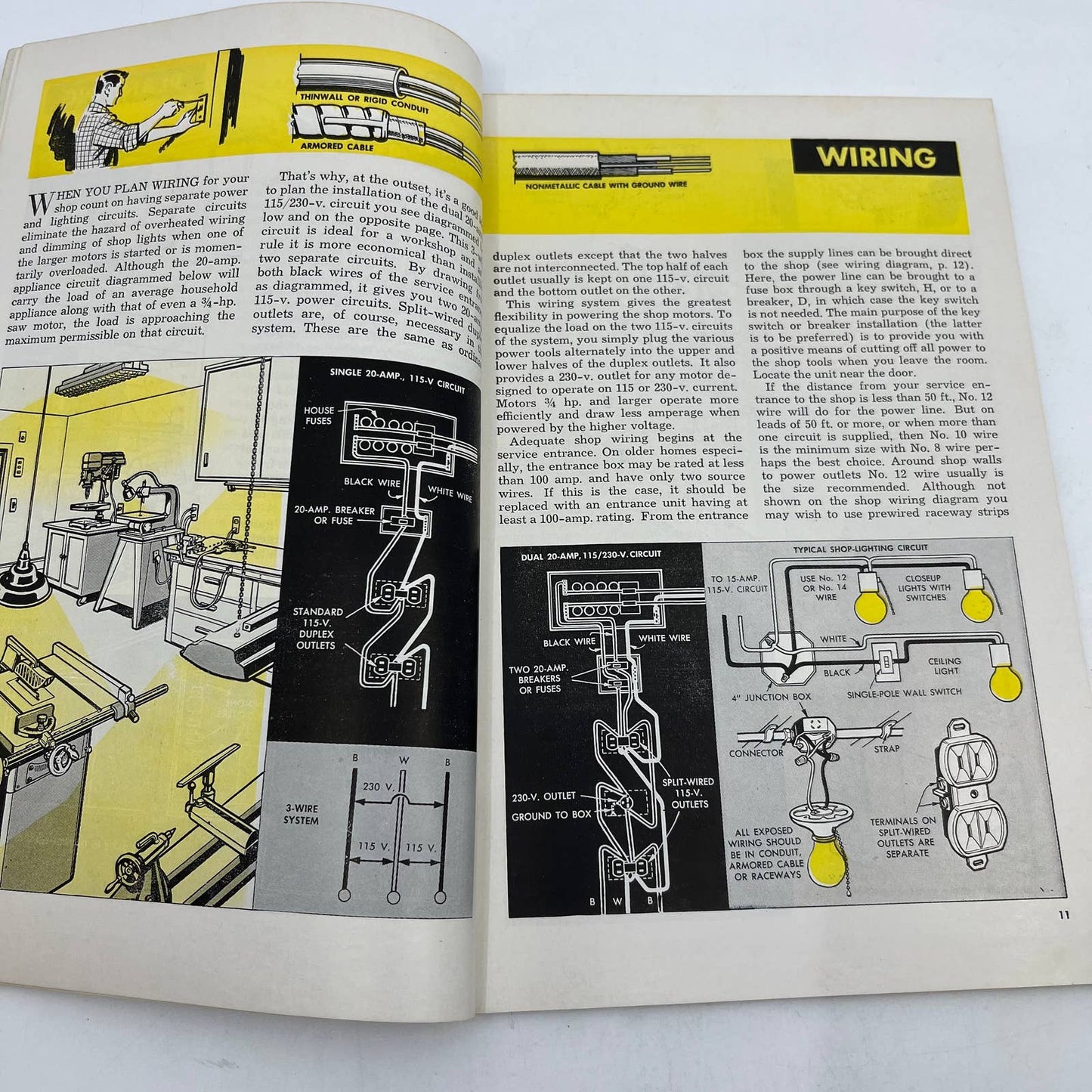 1959 Popular Mechanics Shop Notes Magazine - Woodworking Lathe Painting TH7
