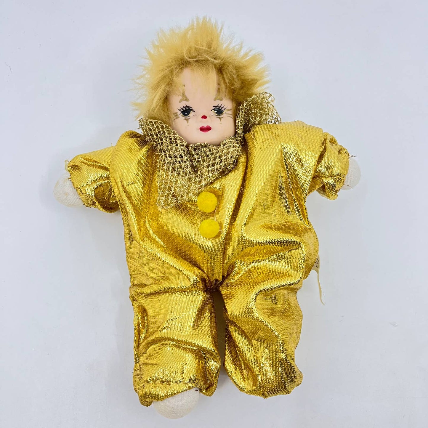 Vintage Collectible Classic Treasures Doll Zandra Porcelain Clown Face TE6
