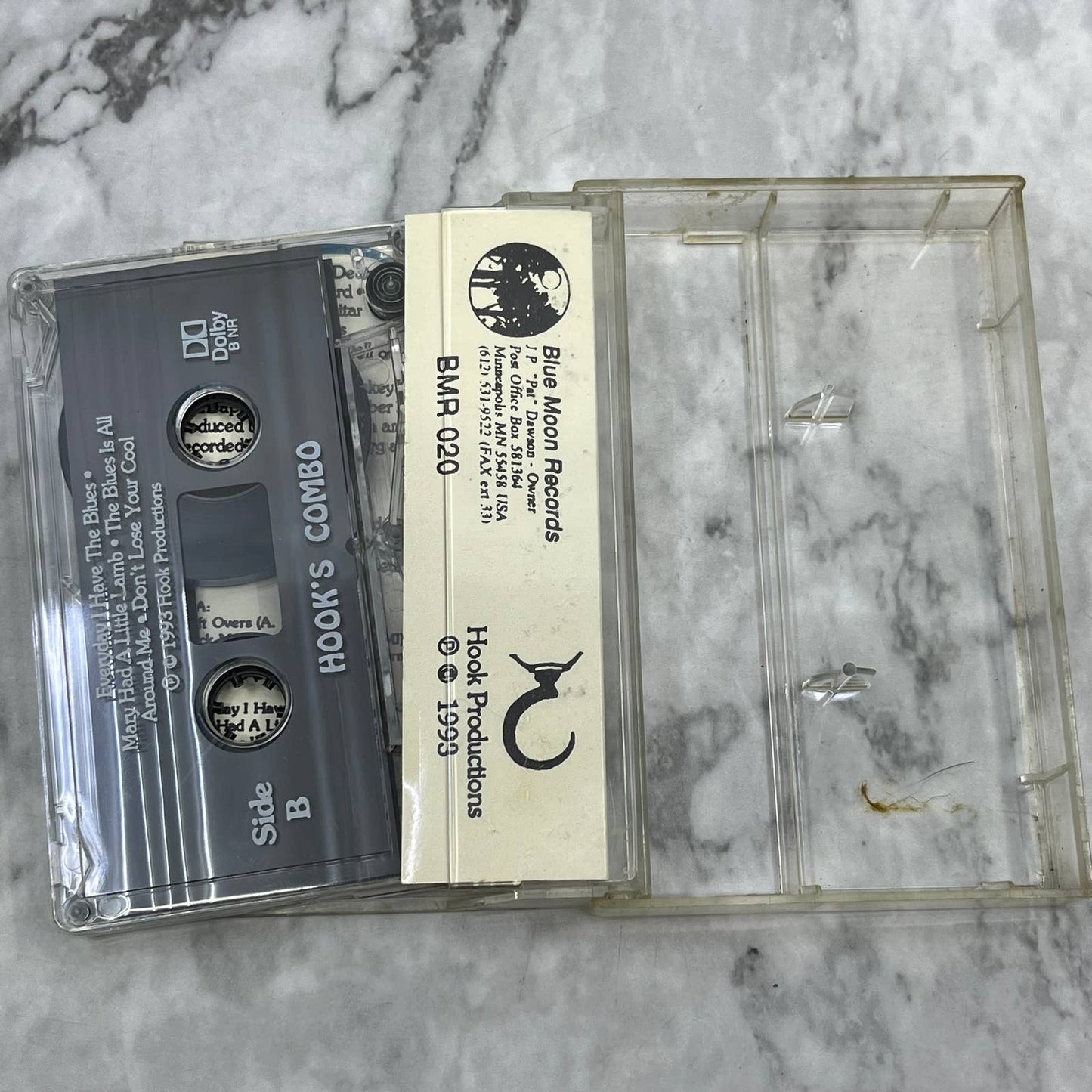 1993 Hook’s Combo Everyday I Have The Blues Blue Moon Records Cassette TC7-45