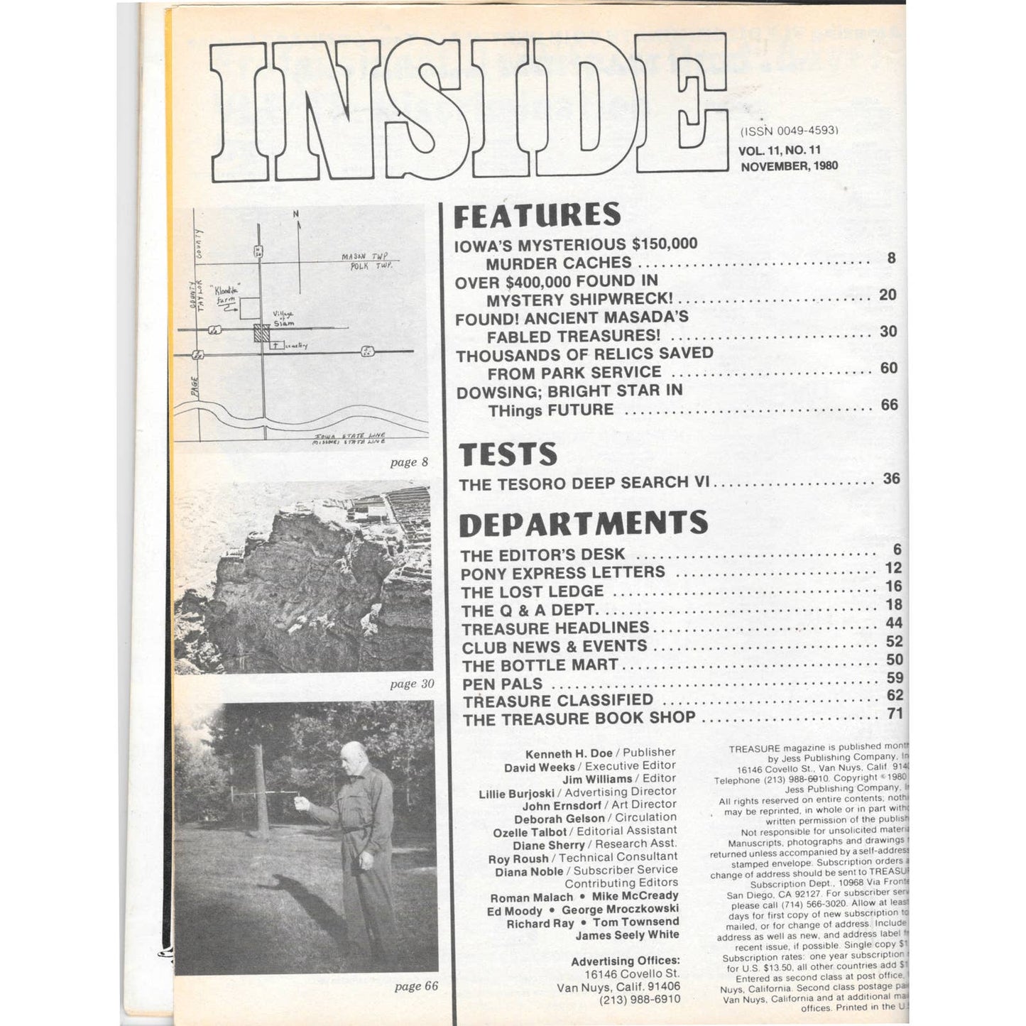 Treasure Magazine - Treasure Hunting Gold Mining Metal Detecting Nov 1980 M5