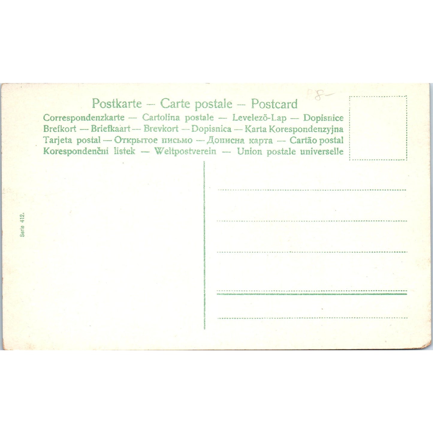 Victorian Tennis Match Original Postcard P2-9-3