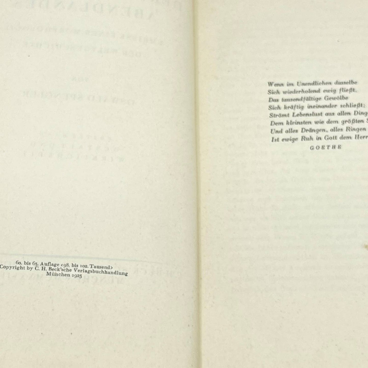1927 Der Untergang des Abendlandes 2 Bände Oswald Spengler German Edition TF2