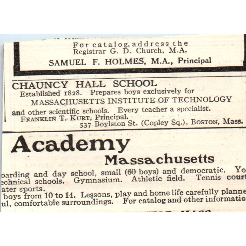 c1920 Harper's Ad Garland School of Homemaking Margaret J. Stannard Boston EA3-1