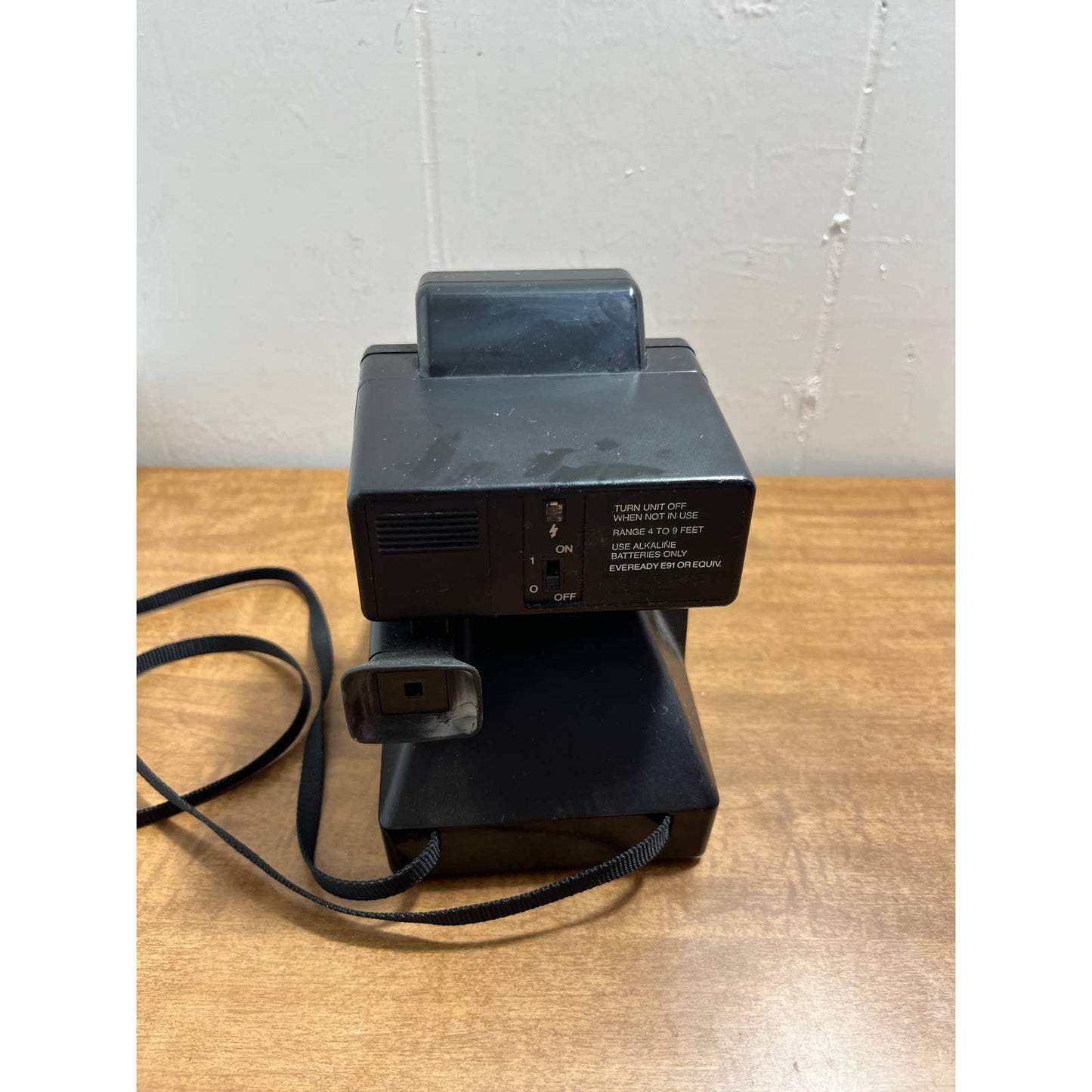 Vintage Black Polaroid One Step Rainbow Stripe Land Camera Instant w/ FLASH TG8