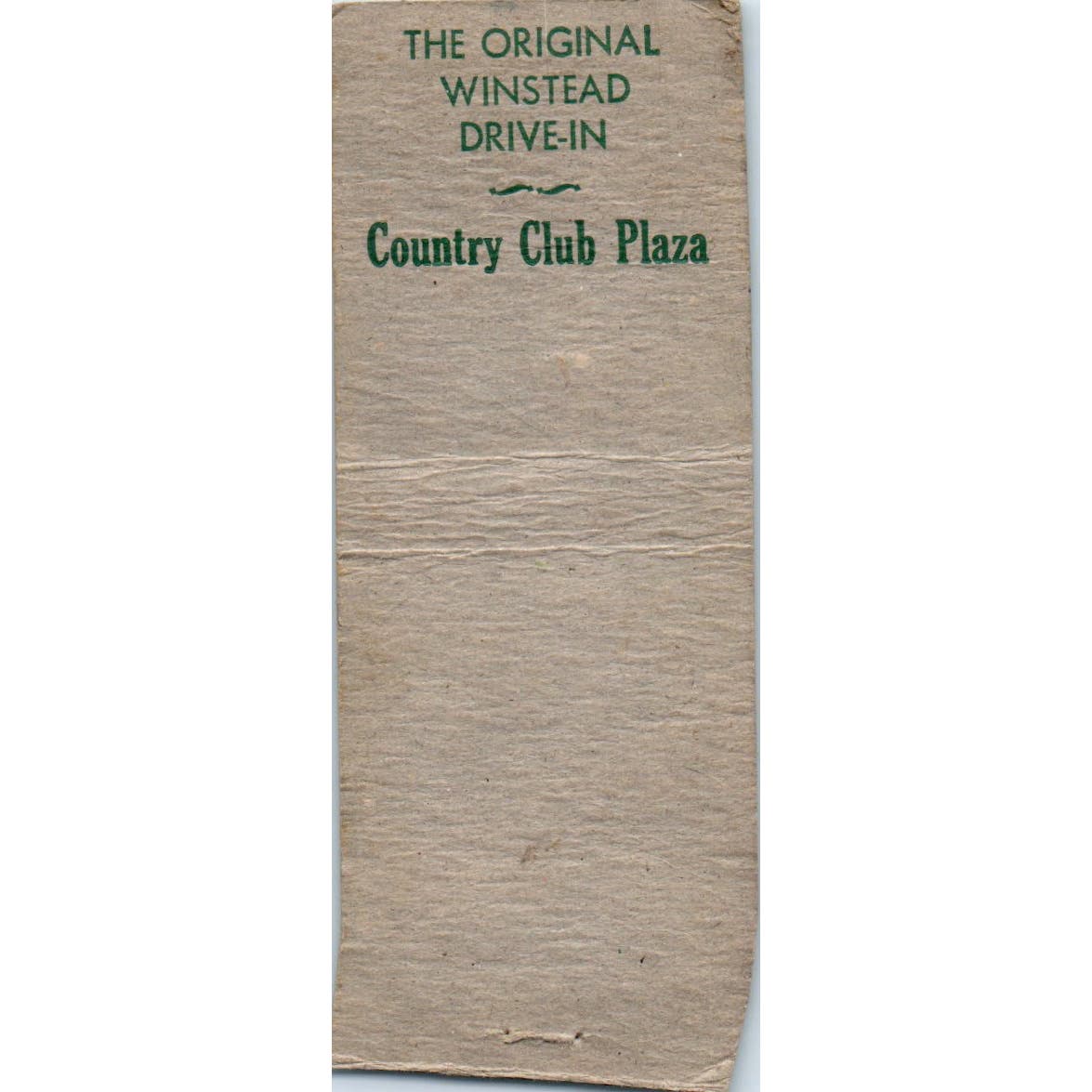 Winstead's Drive-In Kansas City MO Advertising Matchbook Cover SA9-M6