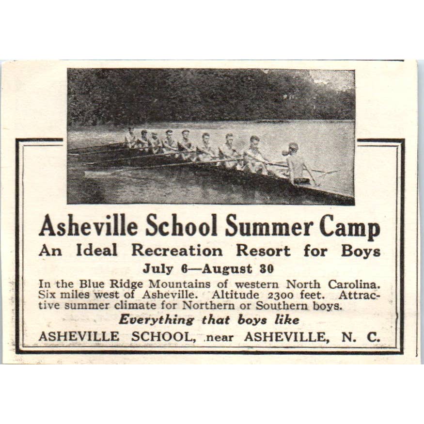 c1920 Harper's Ad - Camp Wampanoag Cape Cod Buzzards Bay Aldrich Taylor EA3-1