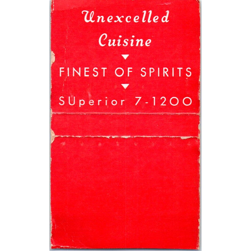 Cameo Restaurant Chicago Advertising Matchbook Cover SA9-M5