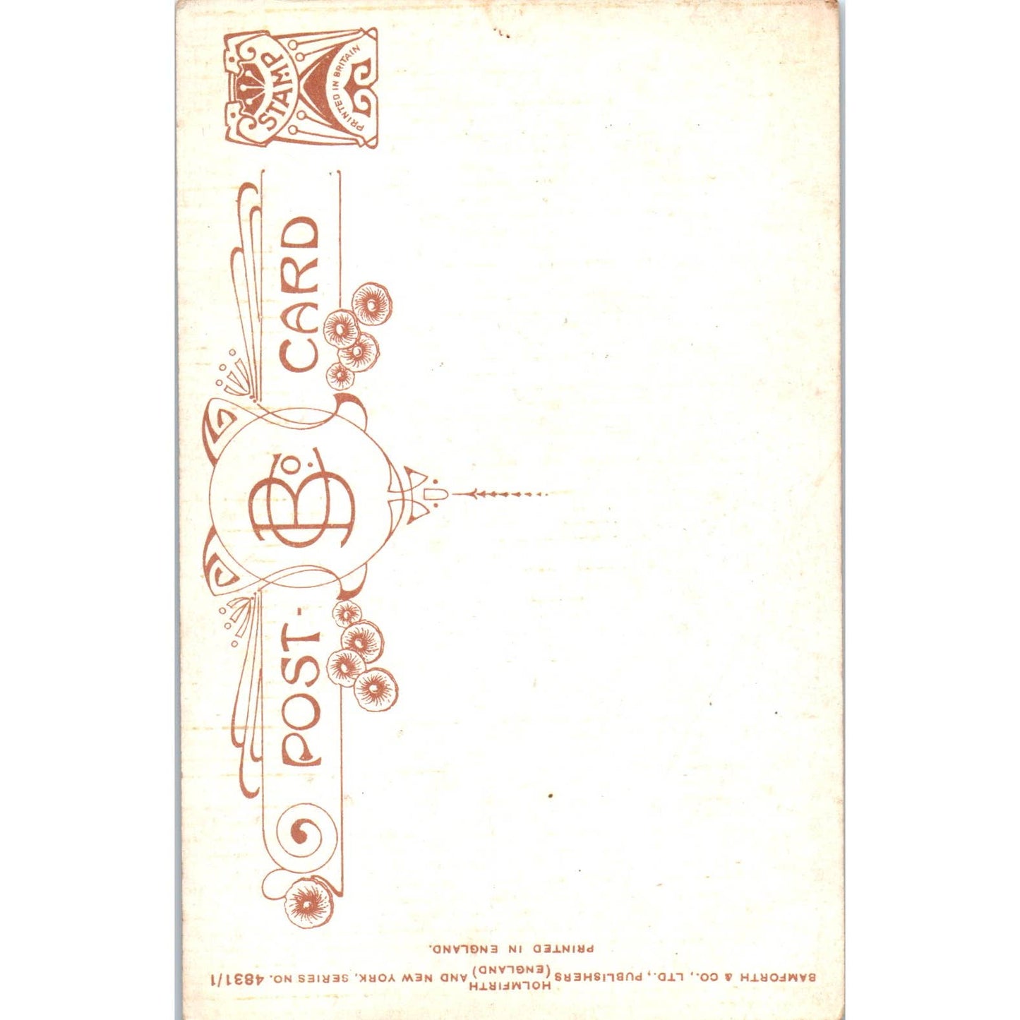 WWI It's a Long, Long Way to Tipperary - Original Postcard TJ7-RP1