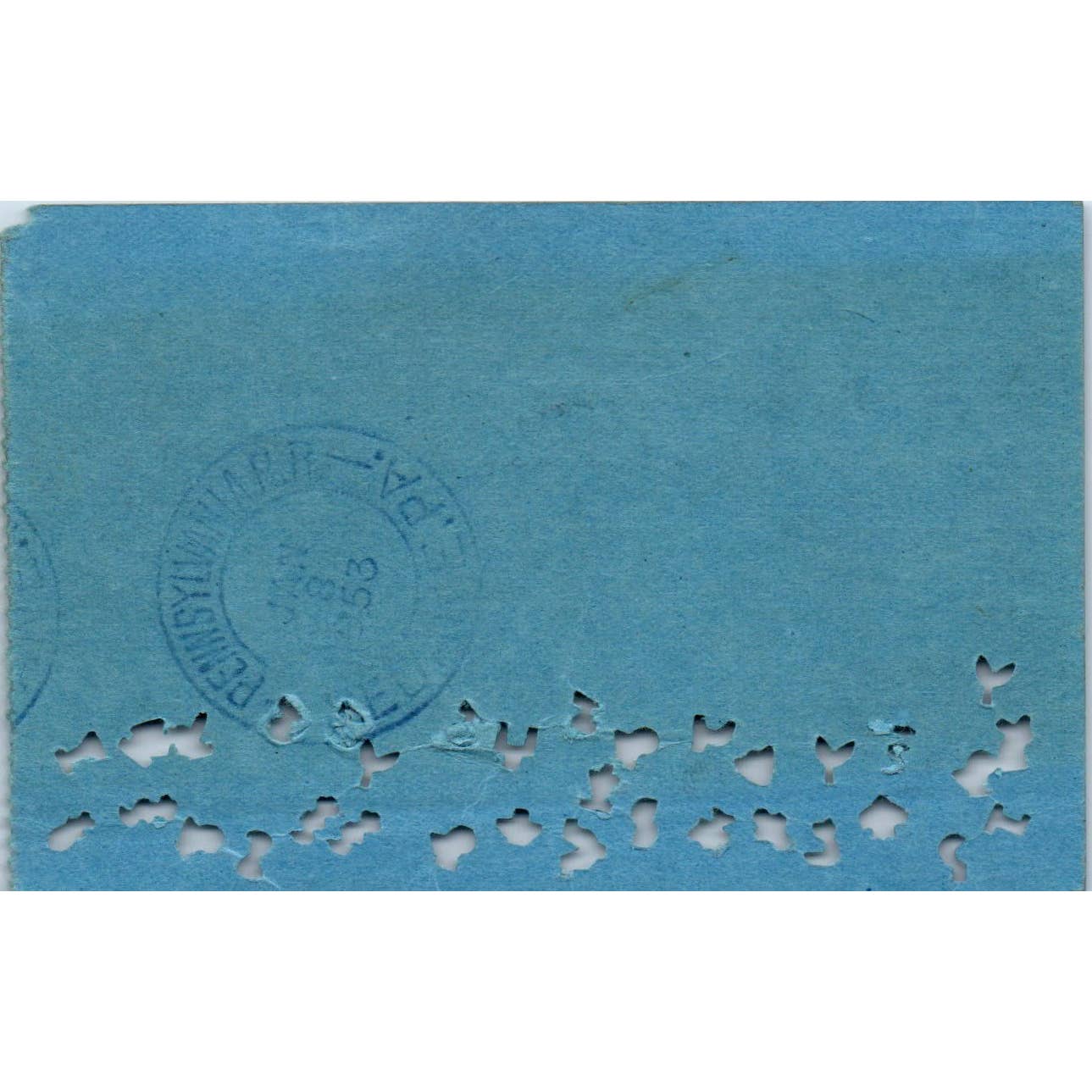 1953 Pennsylvania Railroad Company Monthly School Ticket SE8