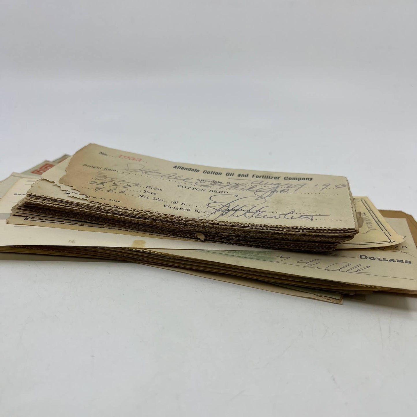 c1913 Huge Lot of Allendale South Carolina Paper Ephemera TI5