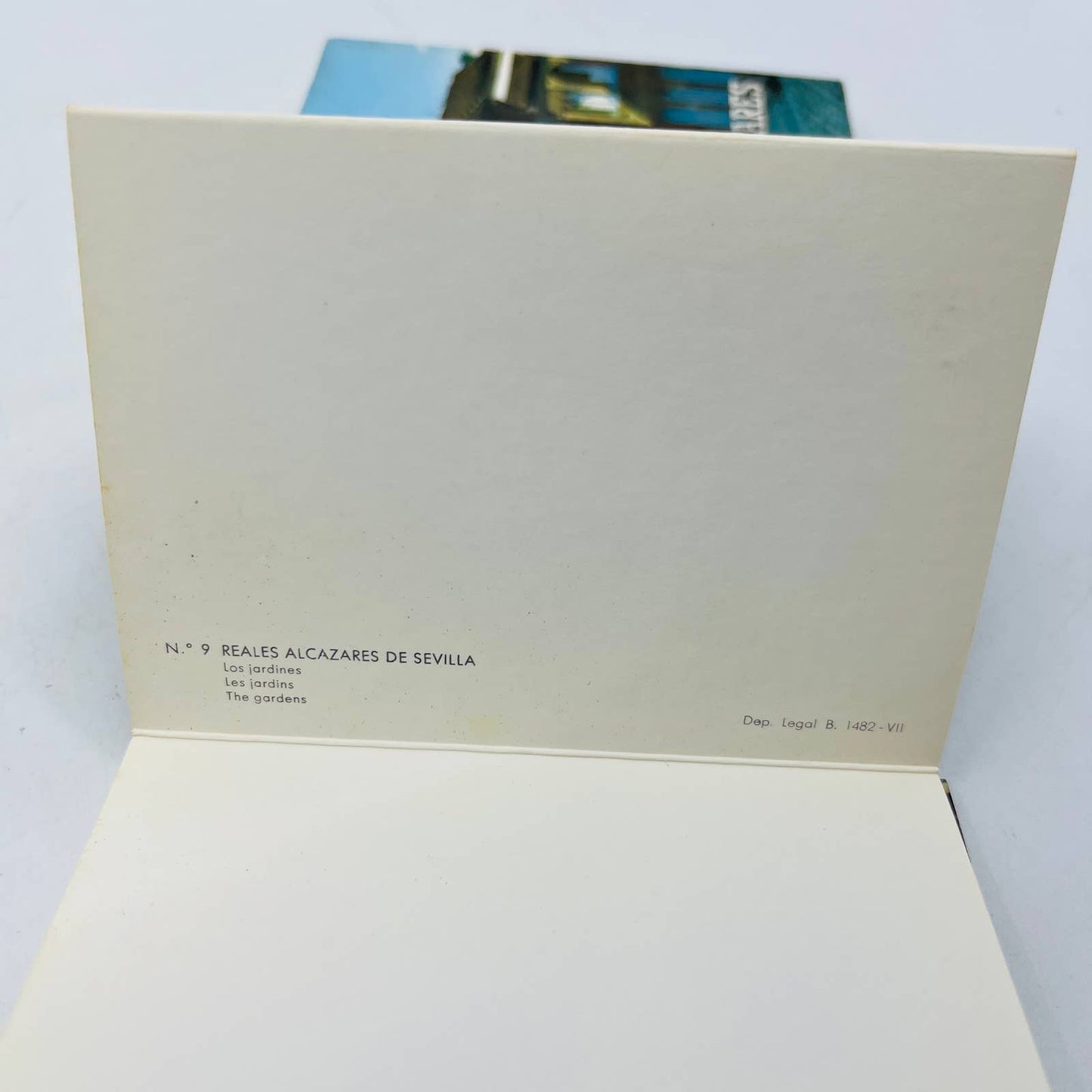 1960s Royal Alcazar of Seville Spain Mini Photo Souvenir Booklet EA1