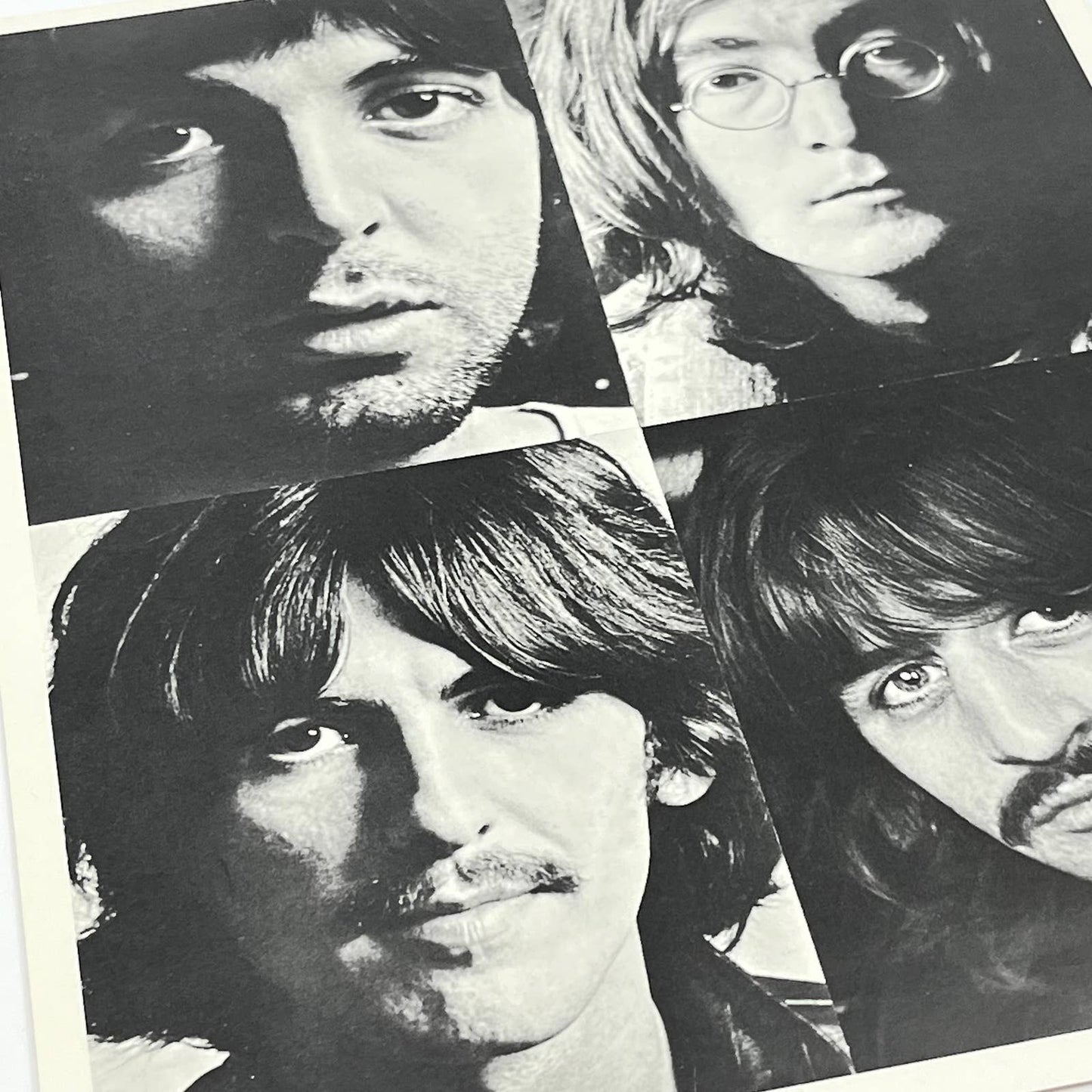 Vintage The Beatles Group Photo Portrait Black & White 8x10 AB4-12