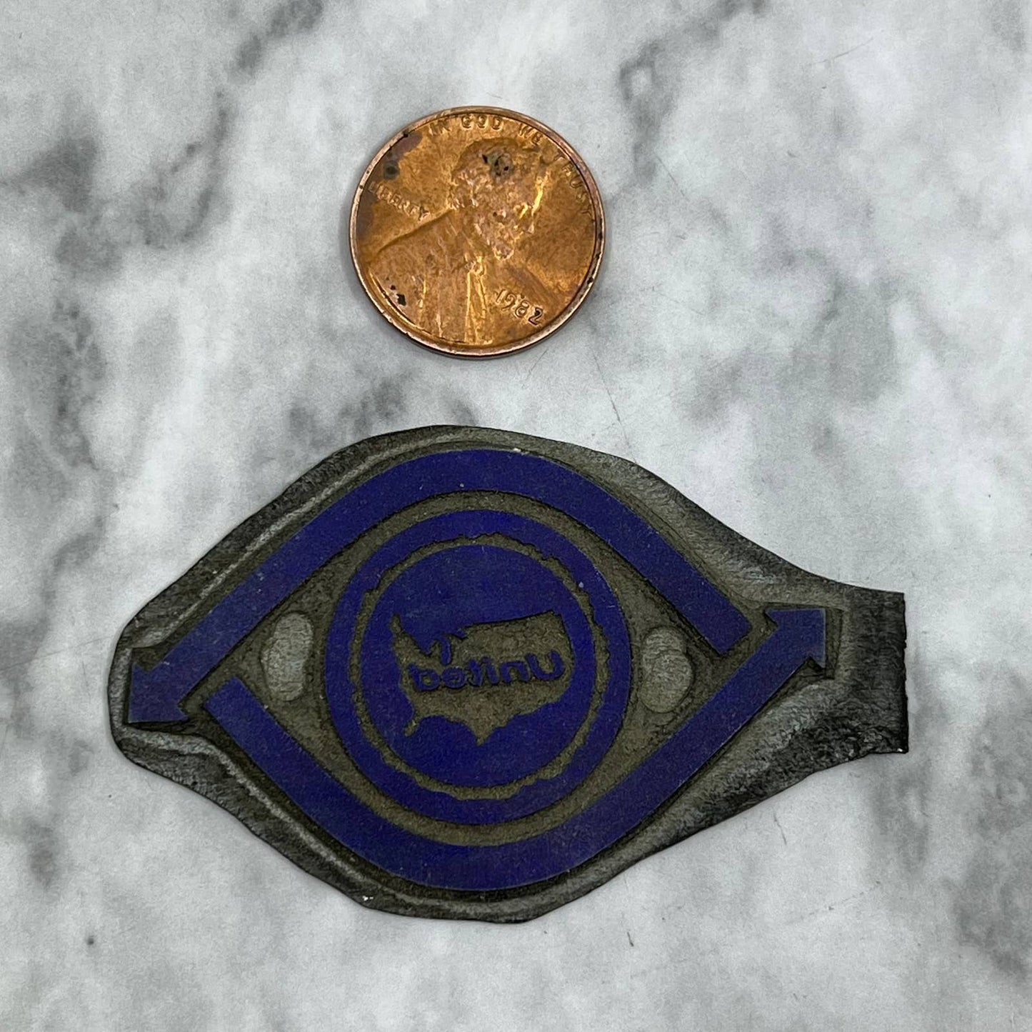 Vintage Printing Letterpress Printers Block Plate United Logo TJ511