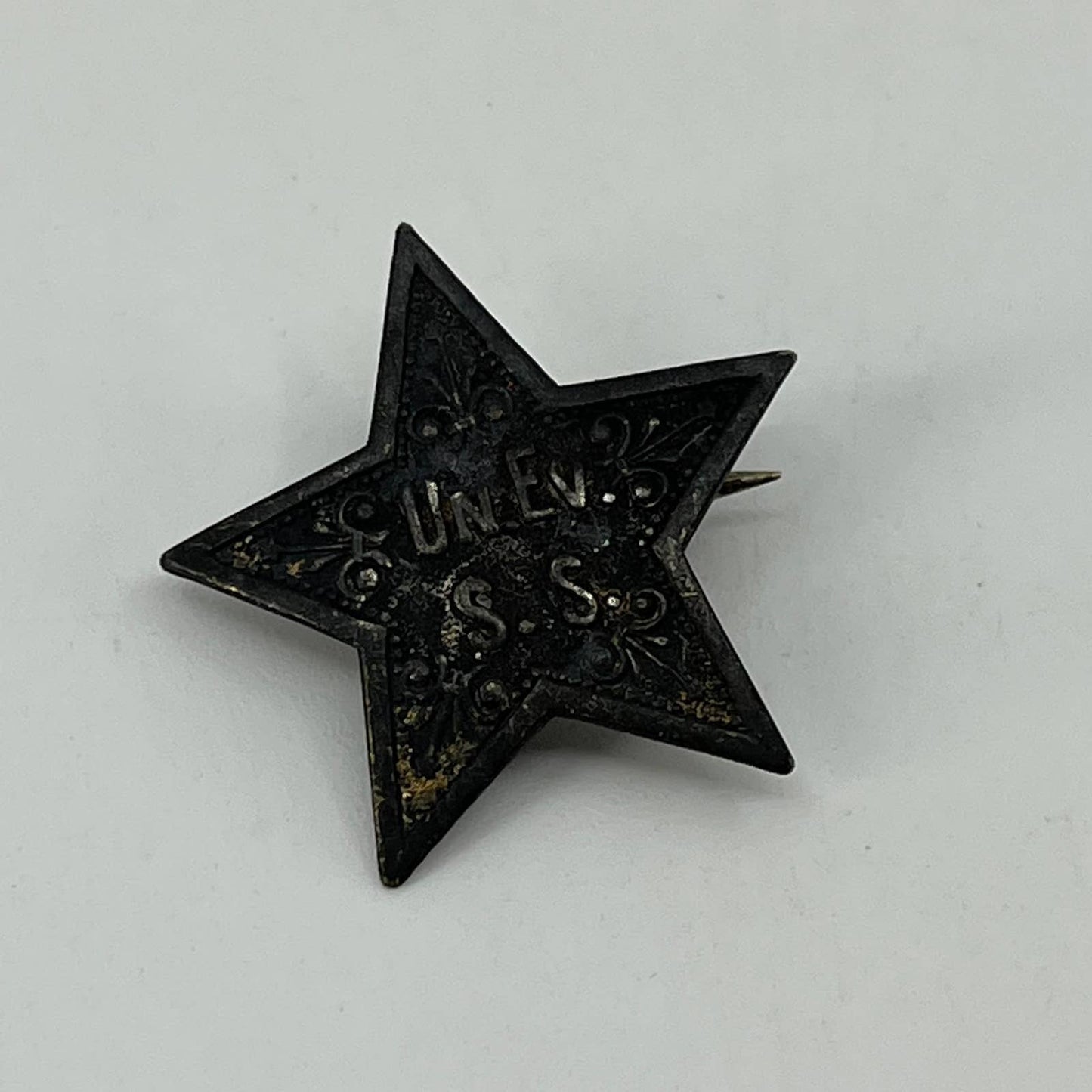 Antique Victorian Sunday School Union Evangelical Church York PA Brooch Pin SC4