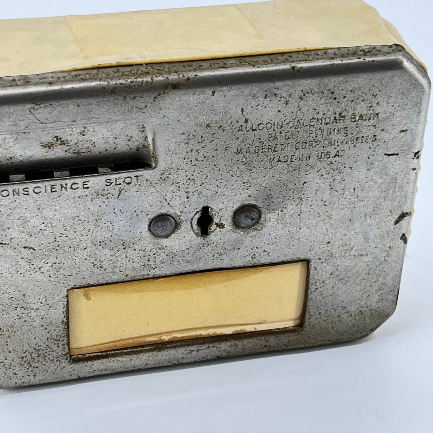 Vintage Coin Bank THE PHILADELPHIA SAVING FUND SOCIETY Calendar Bank No Key TE3