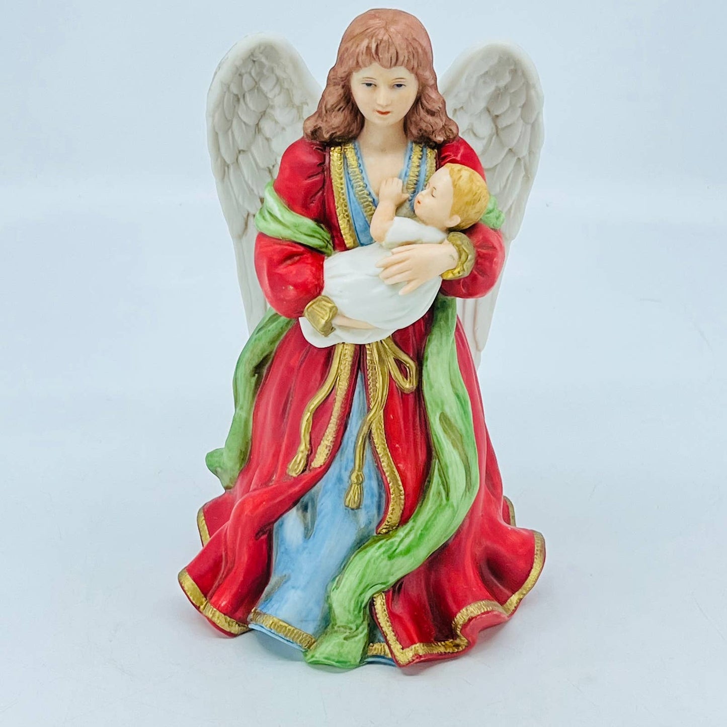 Vintage Homco Home Interiors Heaven's Treasure 8” ANGEL BABY Figurine #1432 TC3