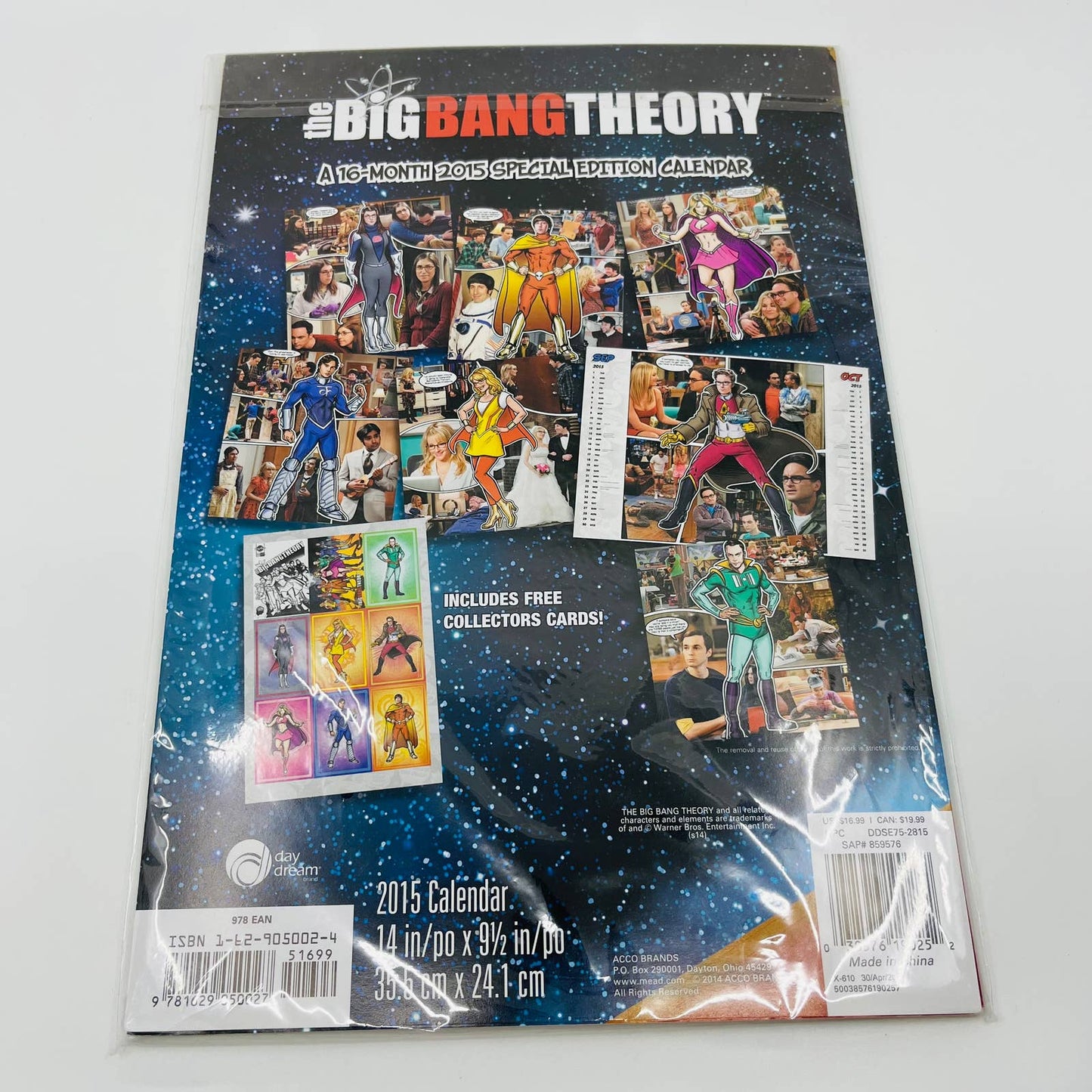 The Big Bang Theory 2015 Calendar Special Edition Comic Book Cover NEW BA2