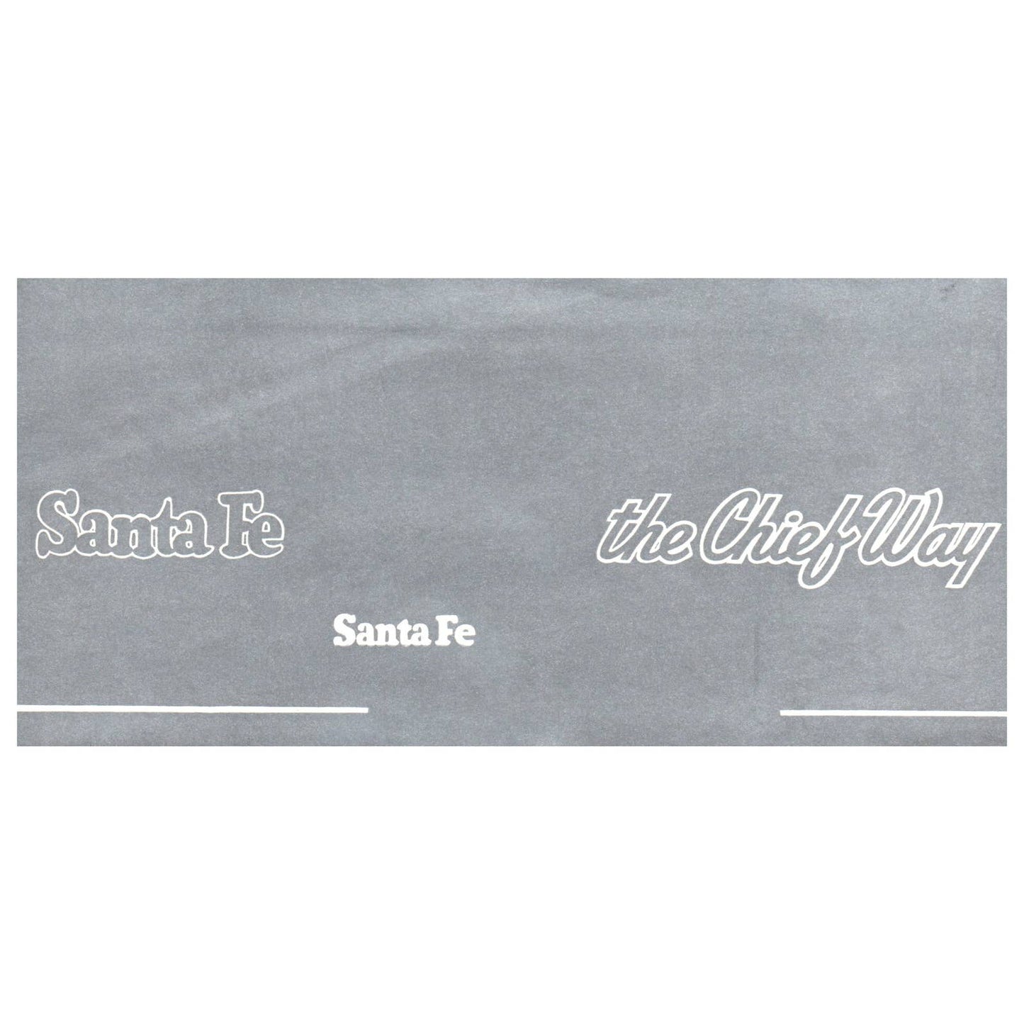 1960s Santa Fe Railway Chief Way Chicago Texas CA Silver Ticket Envelope SE4