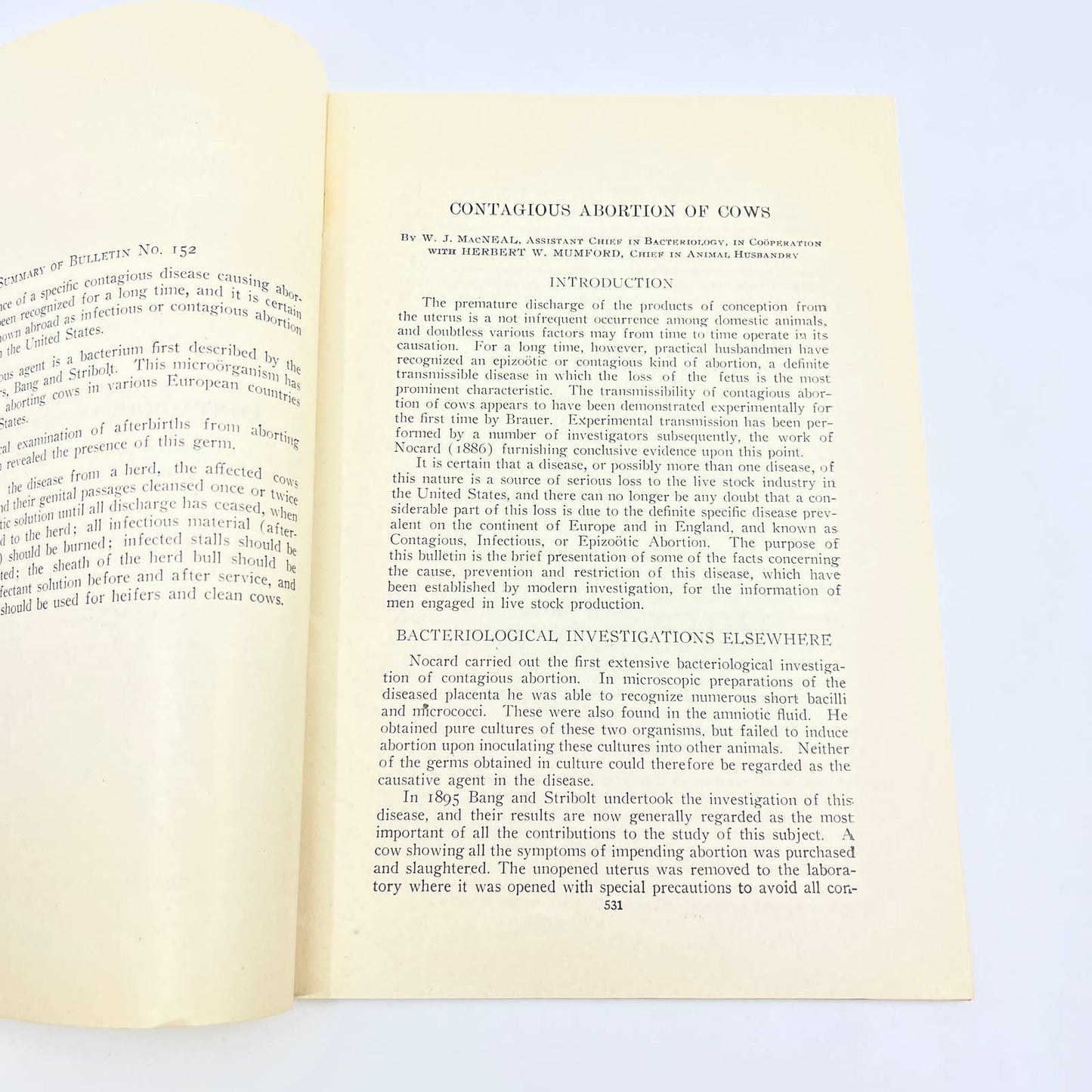 1911 University Of Illinois Urbana Bulletin 152 Contagious Abortion of Cows TF9