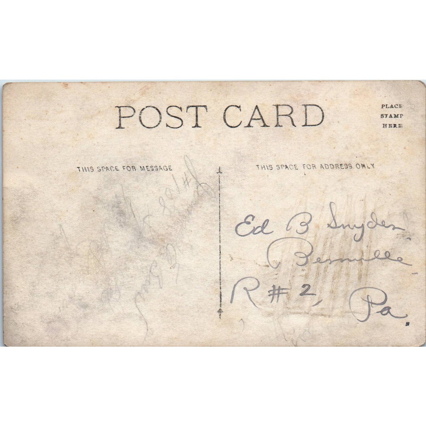 Antique WWI Postcard RPPC Melhuish Battery 44 S. of V. EA3