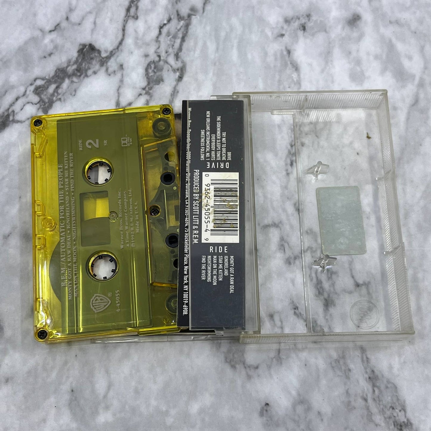 REM - Automatic for the People - original yellow R.E.M. Cassette Tape TH1-31