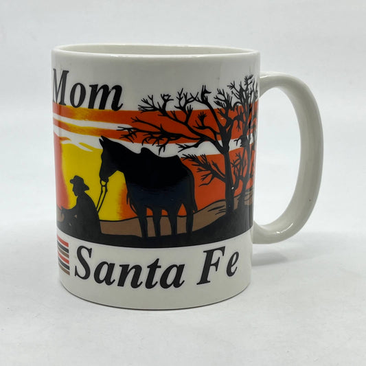 1980s Retro Santa Fe Mom Western Cowboy & Sunset Coffee Mug Cup TC3