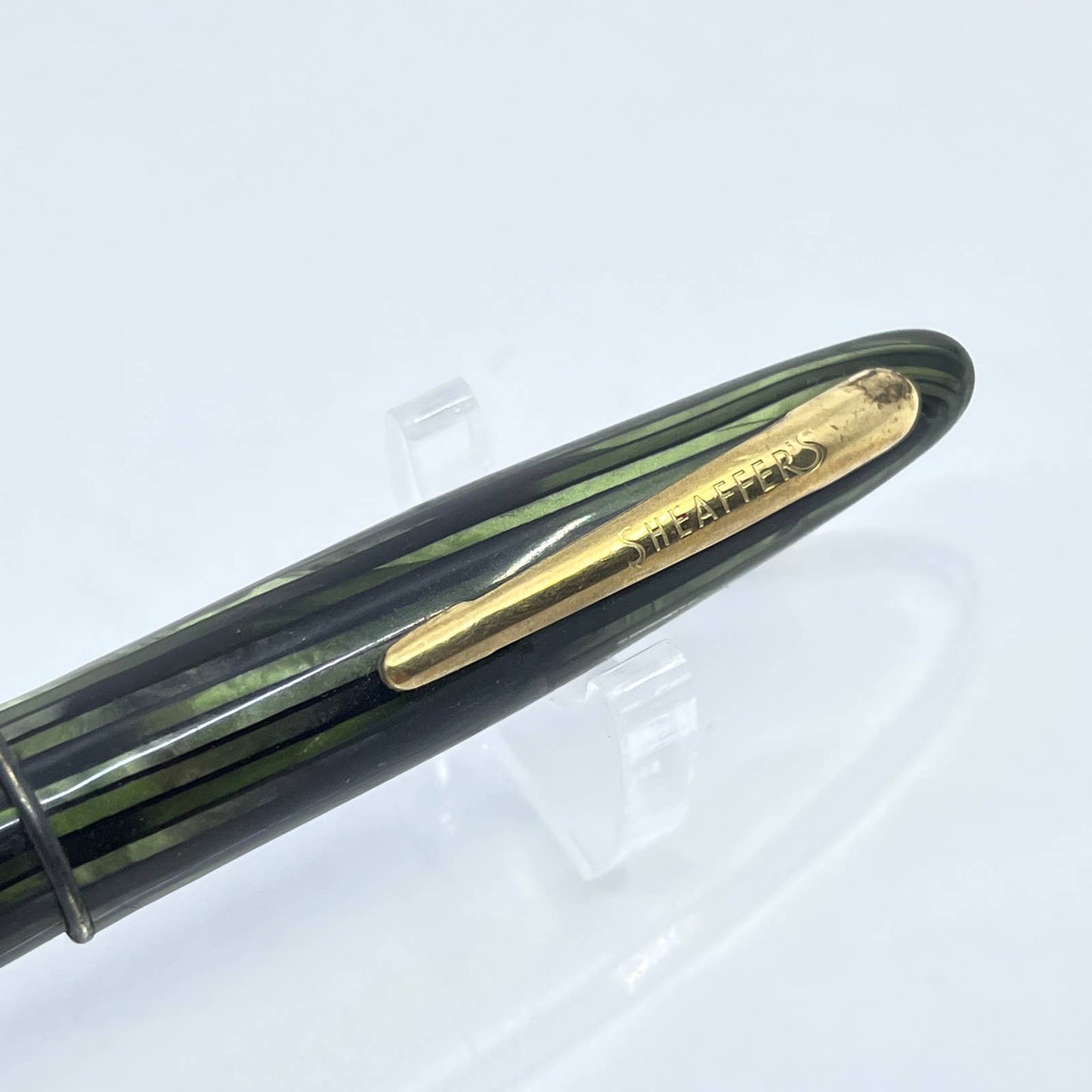 Vtg Sheaffer Celluloid Marble Watermelon Fountain Pen SD7