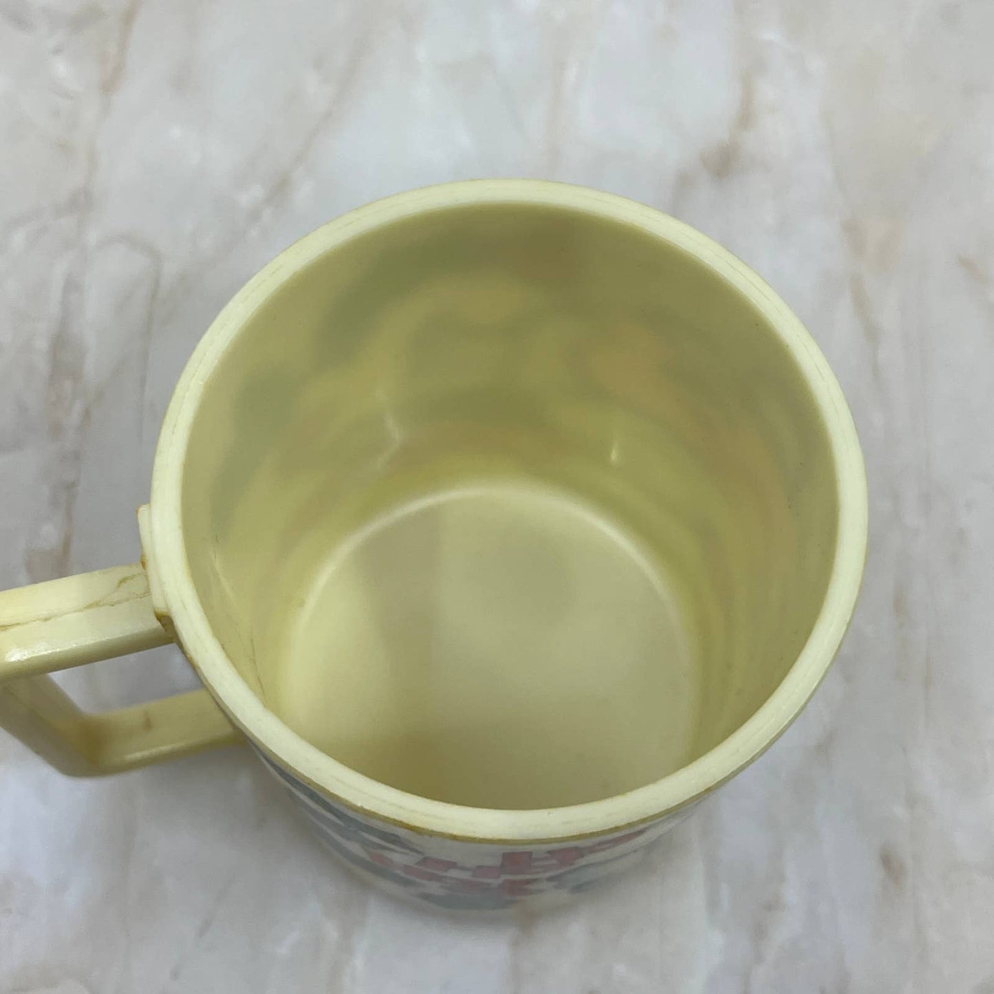 Vtg Deka Elizabeth NJ Santa Claus Plastic Cup Mugs Merry Christmas TJ1