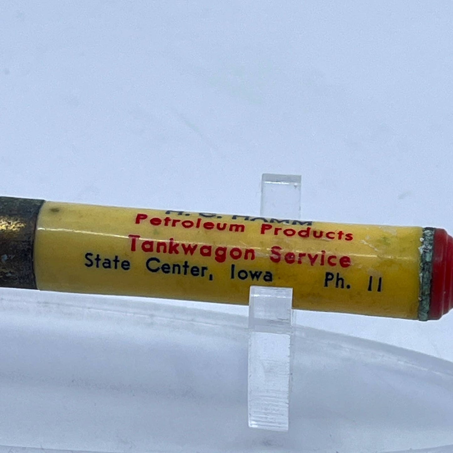 Vintage Mechanical Pencil Standard Oil Permalube H.C. Hamm State Center IA SD7