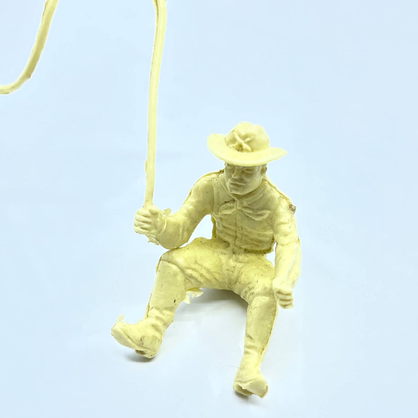 Marx original Fort Apache playset US cavalry wagon driver w/ whip cream SD7-1