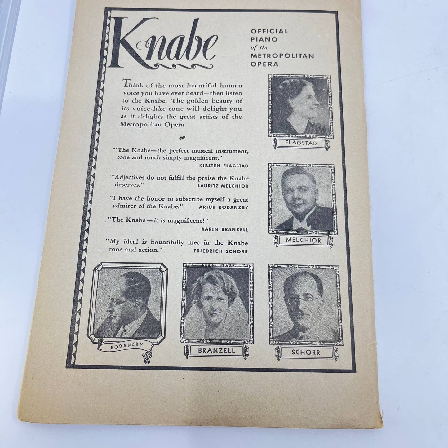 c1910 Metropolitan Opera Grand Opera Program CARMEN Libretto Playbill TE9