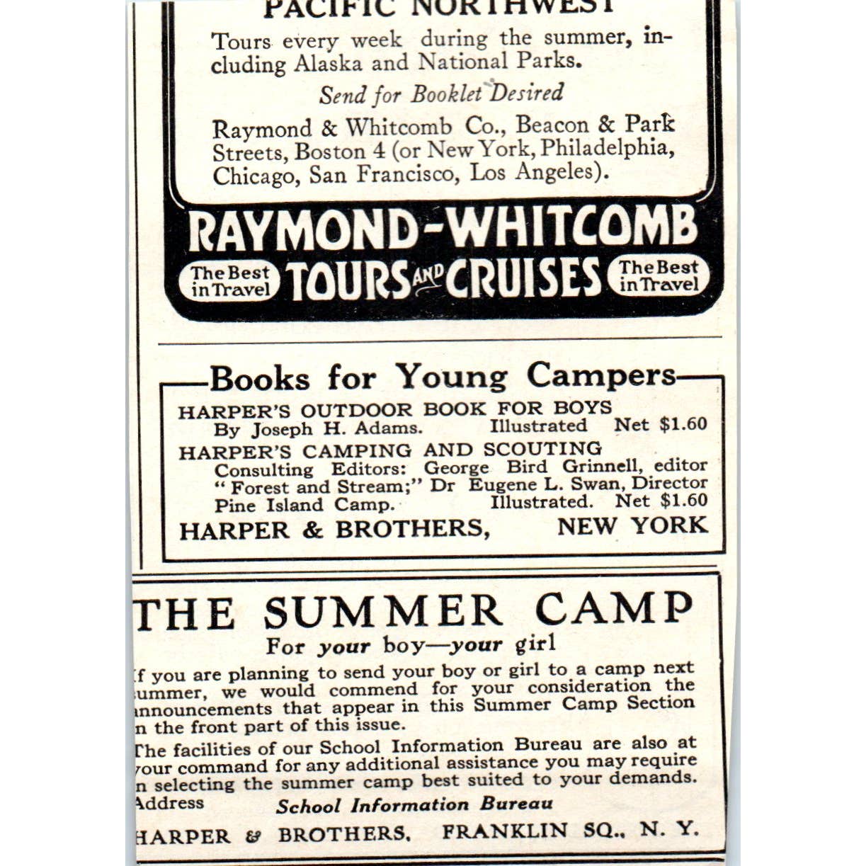 c1920 Harper's Magazine Ad Freezone Corn removal Cincinnati Edward Wesley EA3-4