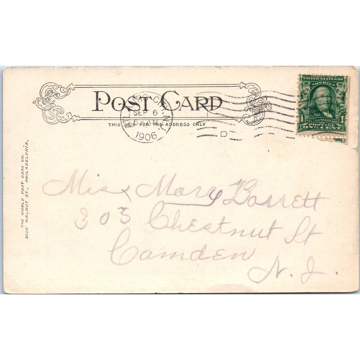 Sand Artist on the Beach 1906 Atlantic City NJ Original Postcard TK1-25
