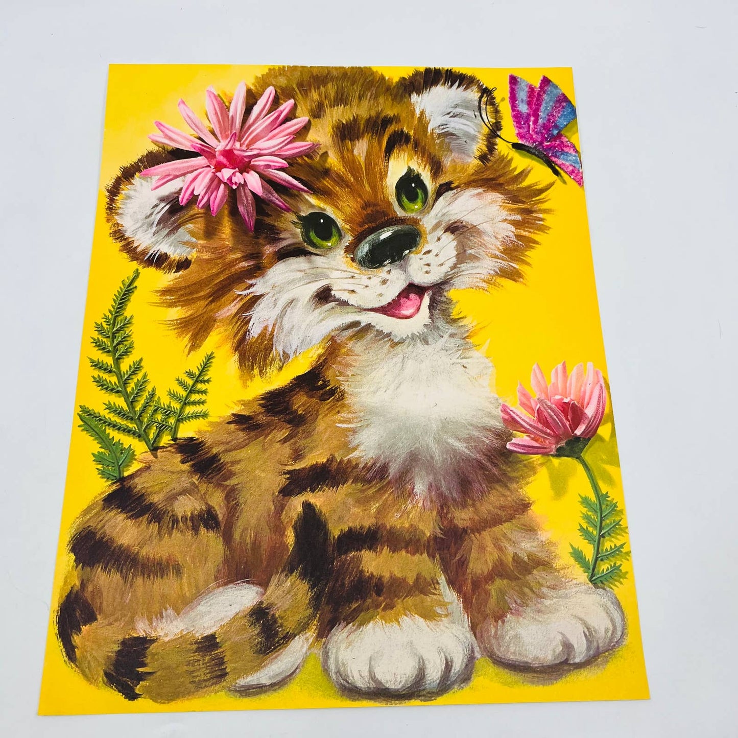 1968 Original Kitsch Lion, Tiger & Bear Print Set COLONIAL STUDIOS 11x14 FL2